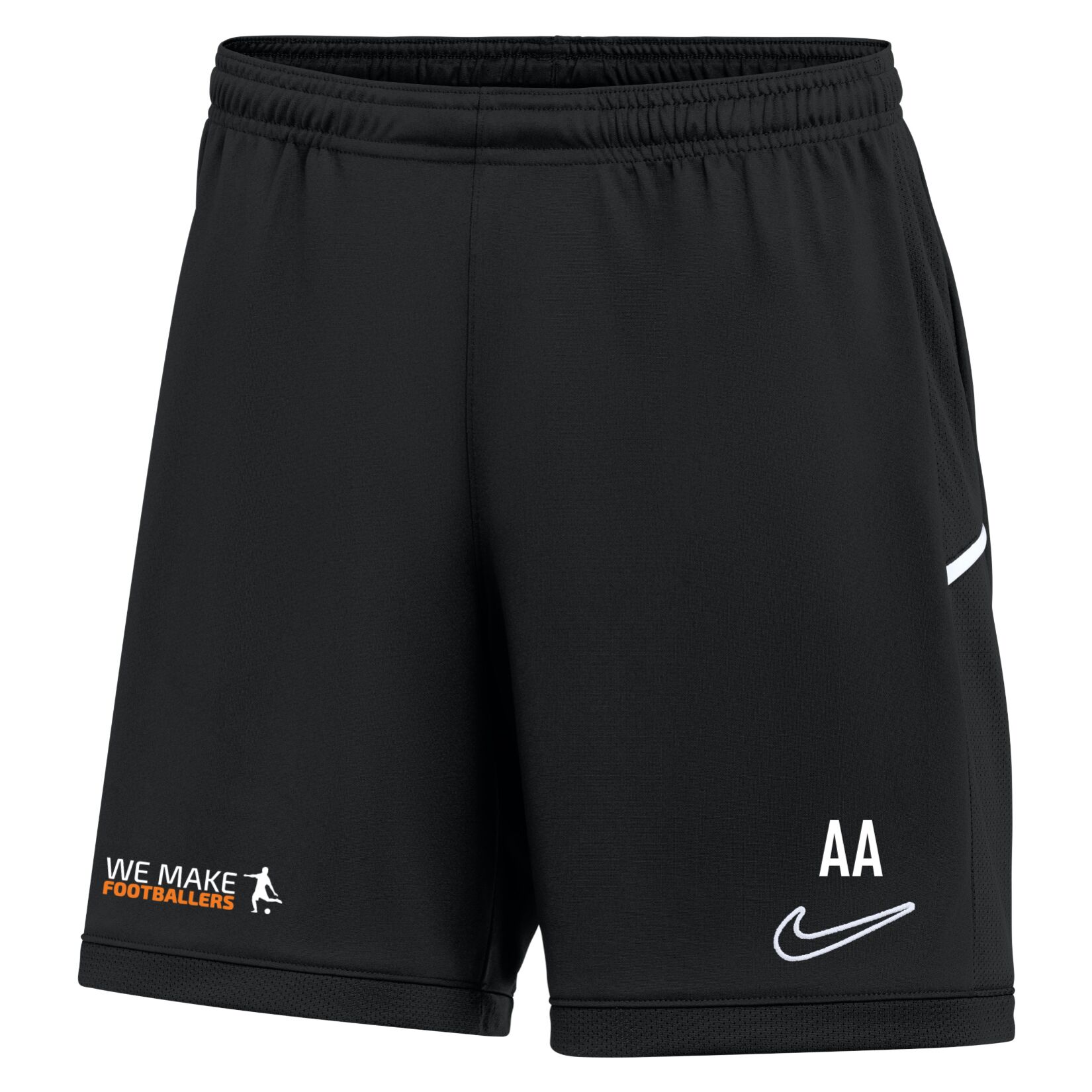 Nike Dri-FIT Academy 25 Shorts (W) - Black/Black/White