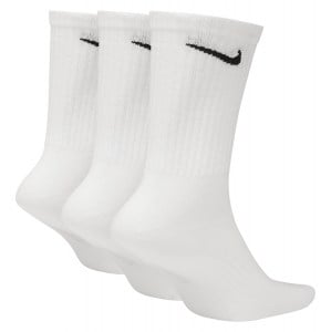 Nike Everyday Lightweight Crew Training Socks (3 Pair) White-Black