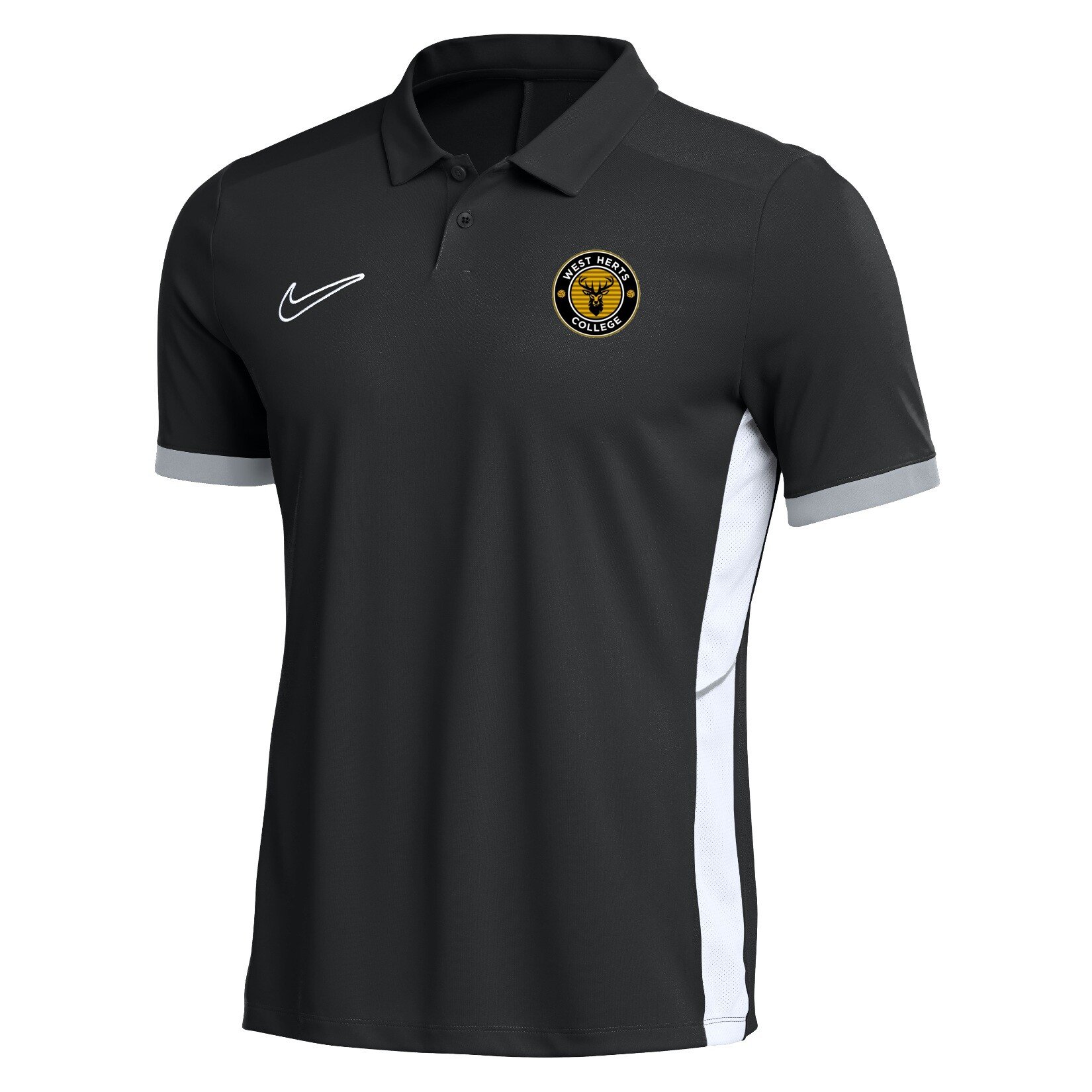 Nike Dri-FIT Academy 25 Polo - Black/White/White