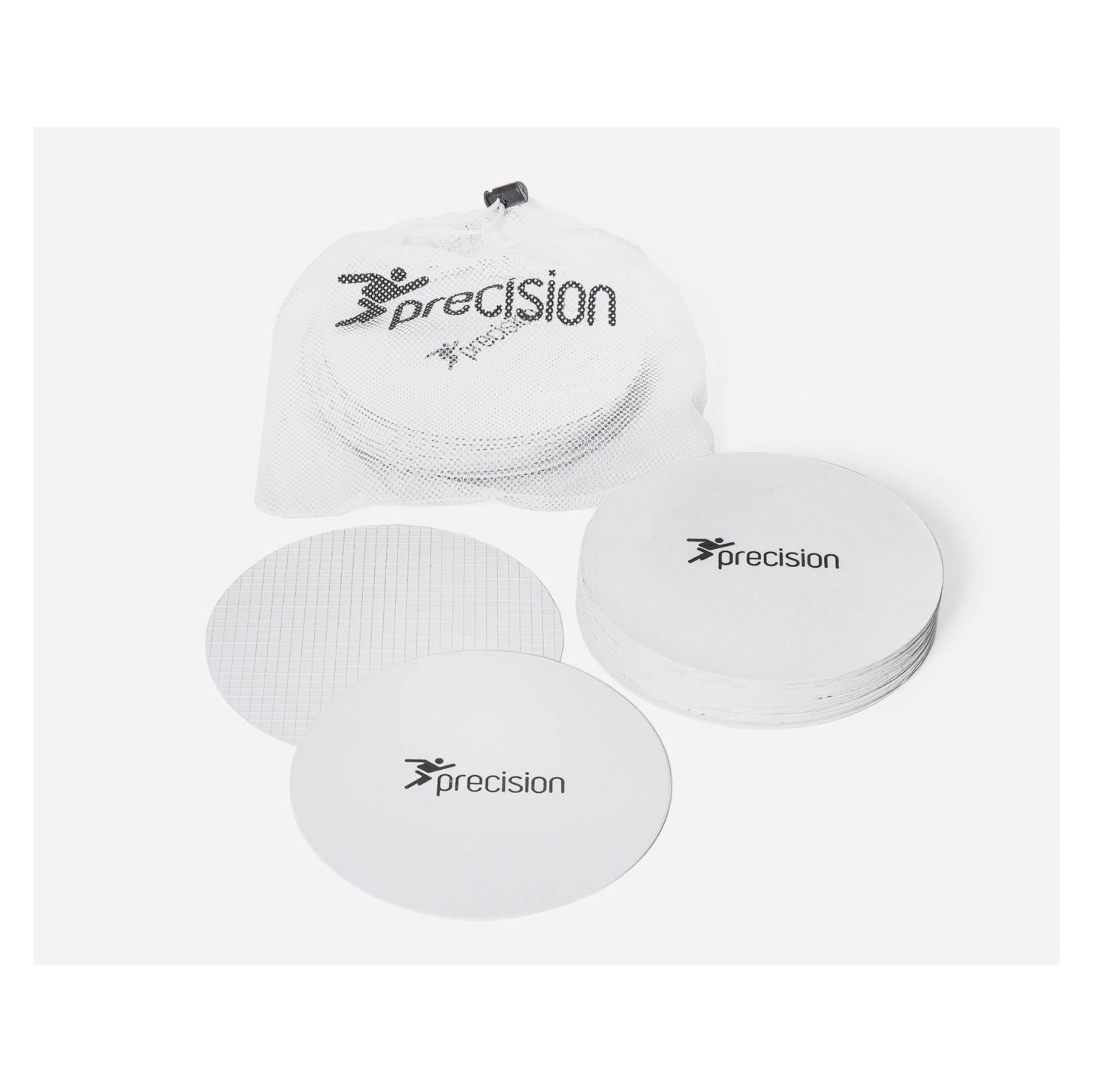 Precision Large Round Rubber Marker Discs ( Set of 20 ) White