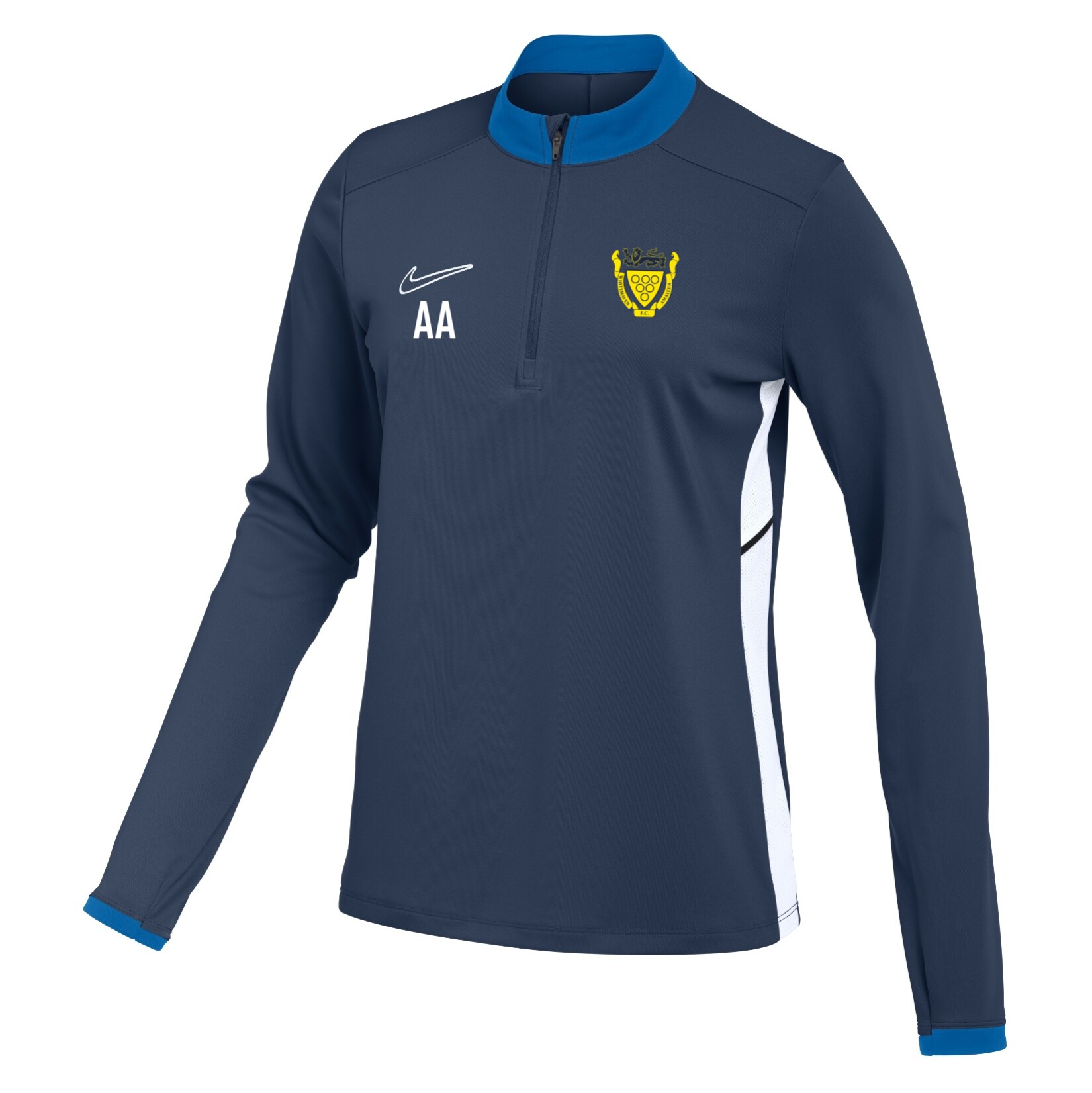 Nike Dri-FIT Academy 25 Drill Top (W) - Obsidian/Royal Blue/White