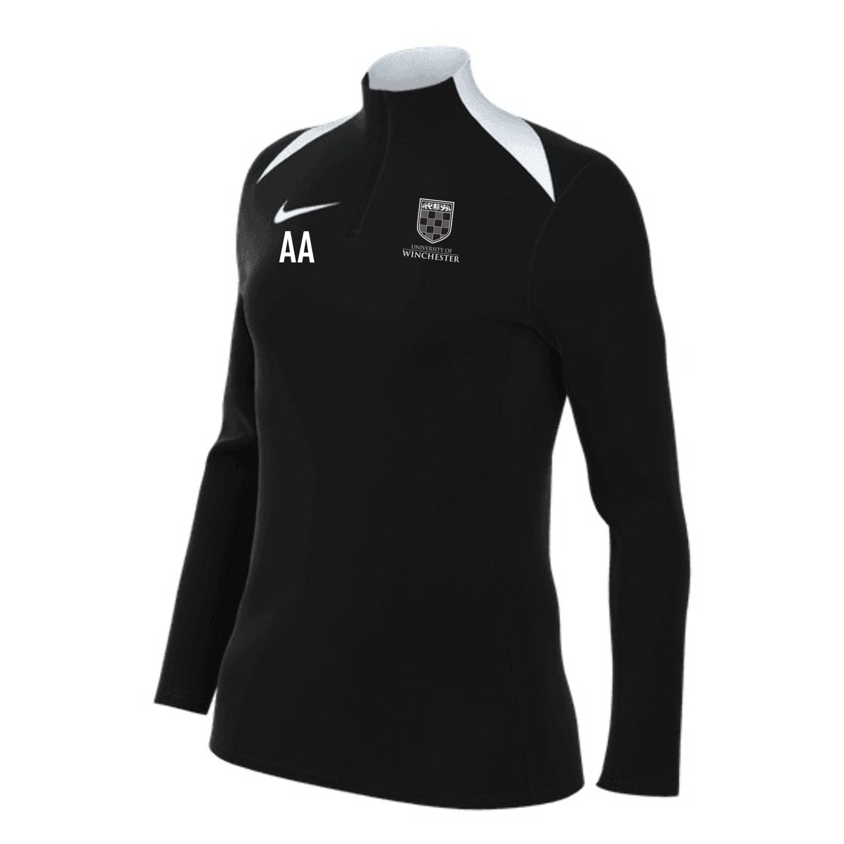 Nike Academy Pro 24 Womens Dri-FIT Drill Top (W) - Black/Black/White/White