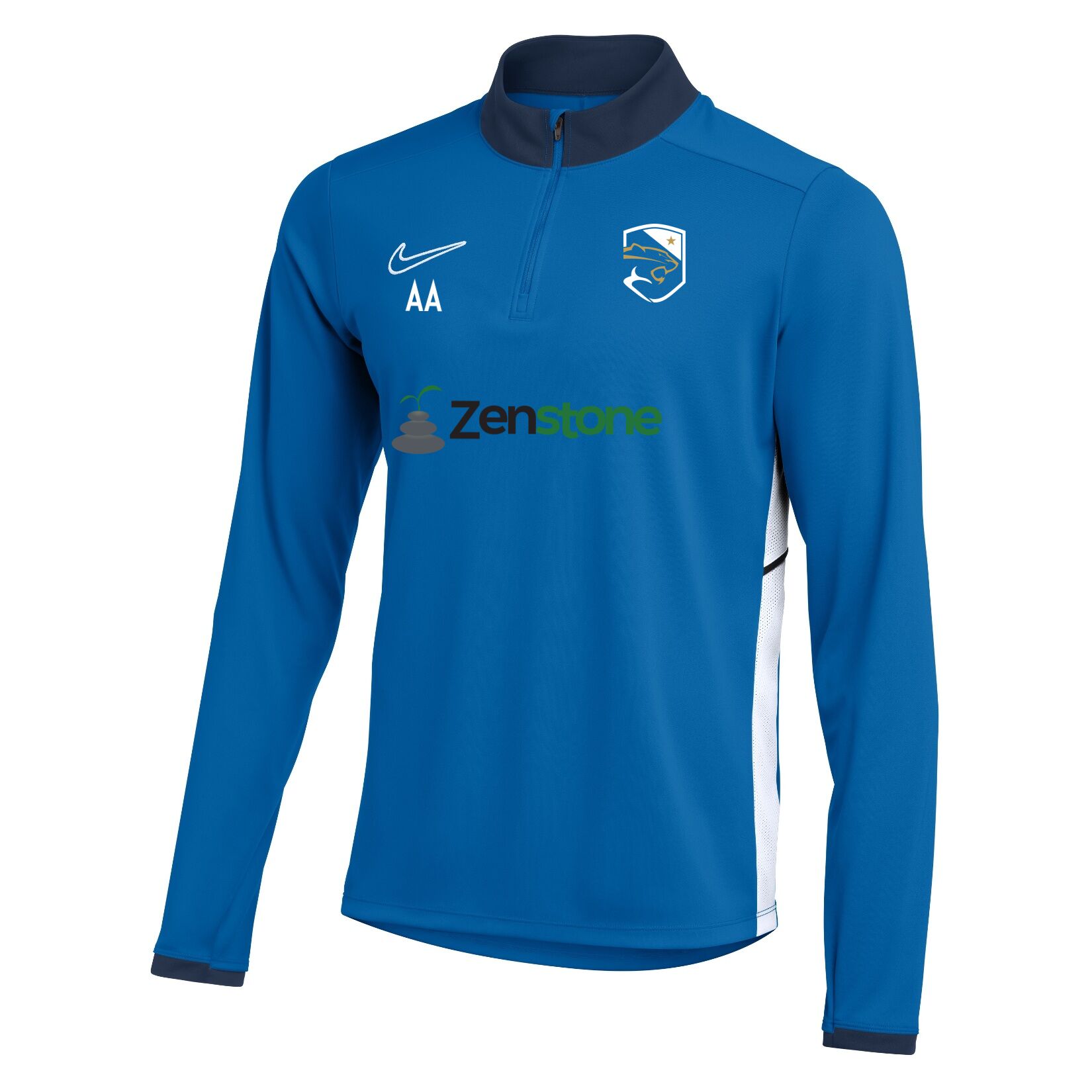 Nike Dri-FIT Academy 25 Drill Top - Royal Blue/Obsidian/White