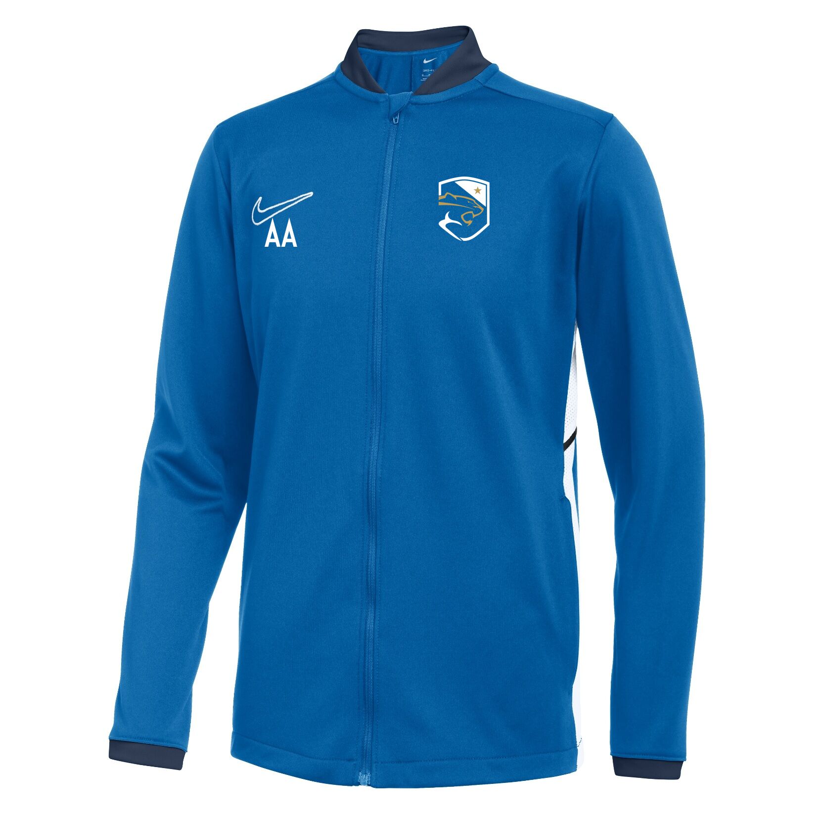 Nike Dri-FIT Academy 25 Knit Track Jacket - Royal Blue/Obsidian/White