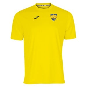 Joma Combi Short Sleeve Mens Performance Shirt - Yellow