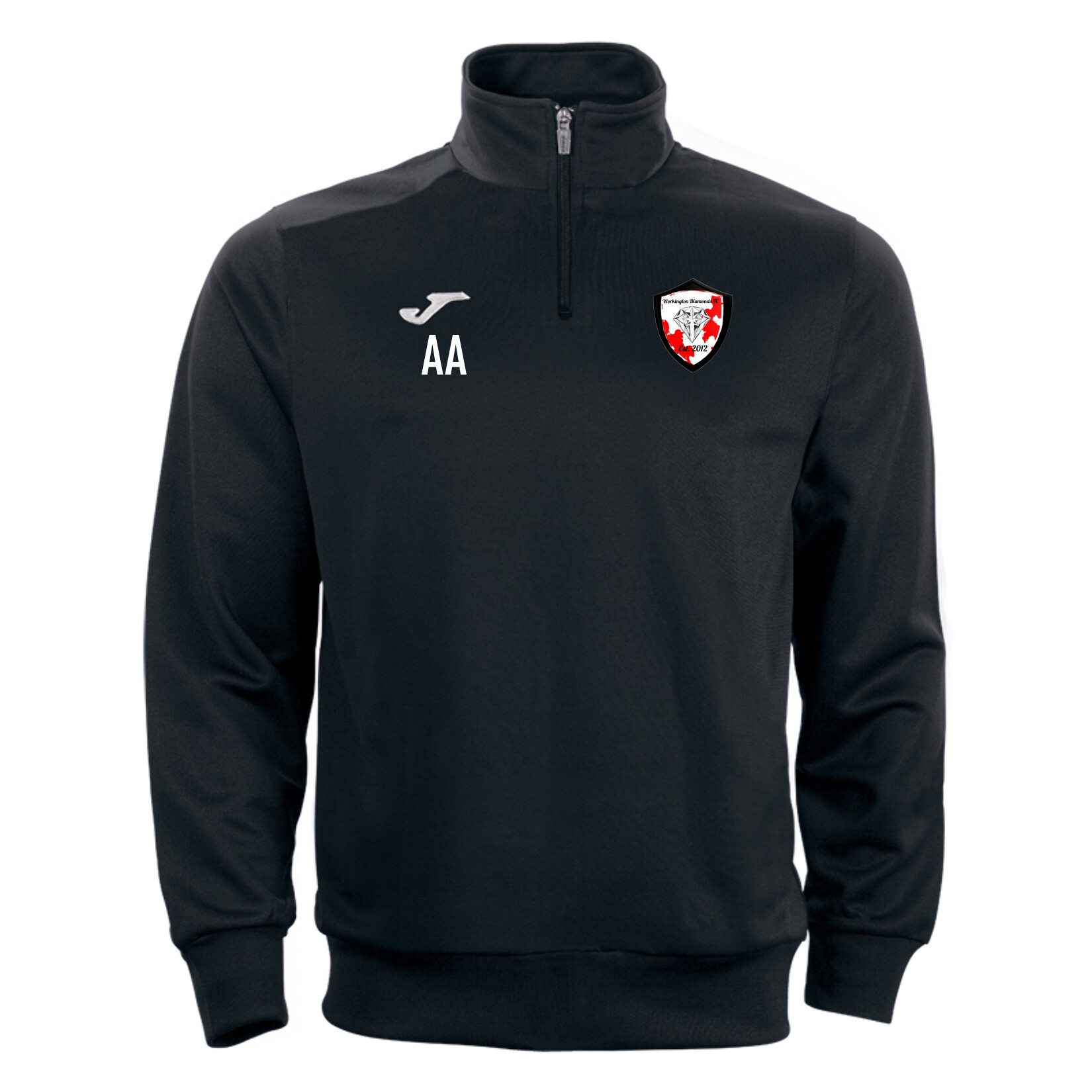 Joma Faraon 1/4 Zip Sweatshirt - Black/White