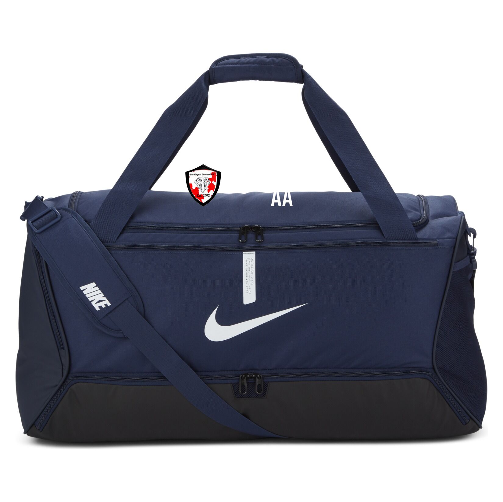 Nike Academy Team Duffel Bag (Large) - Midnight Navy/Black/White