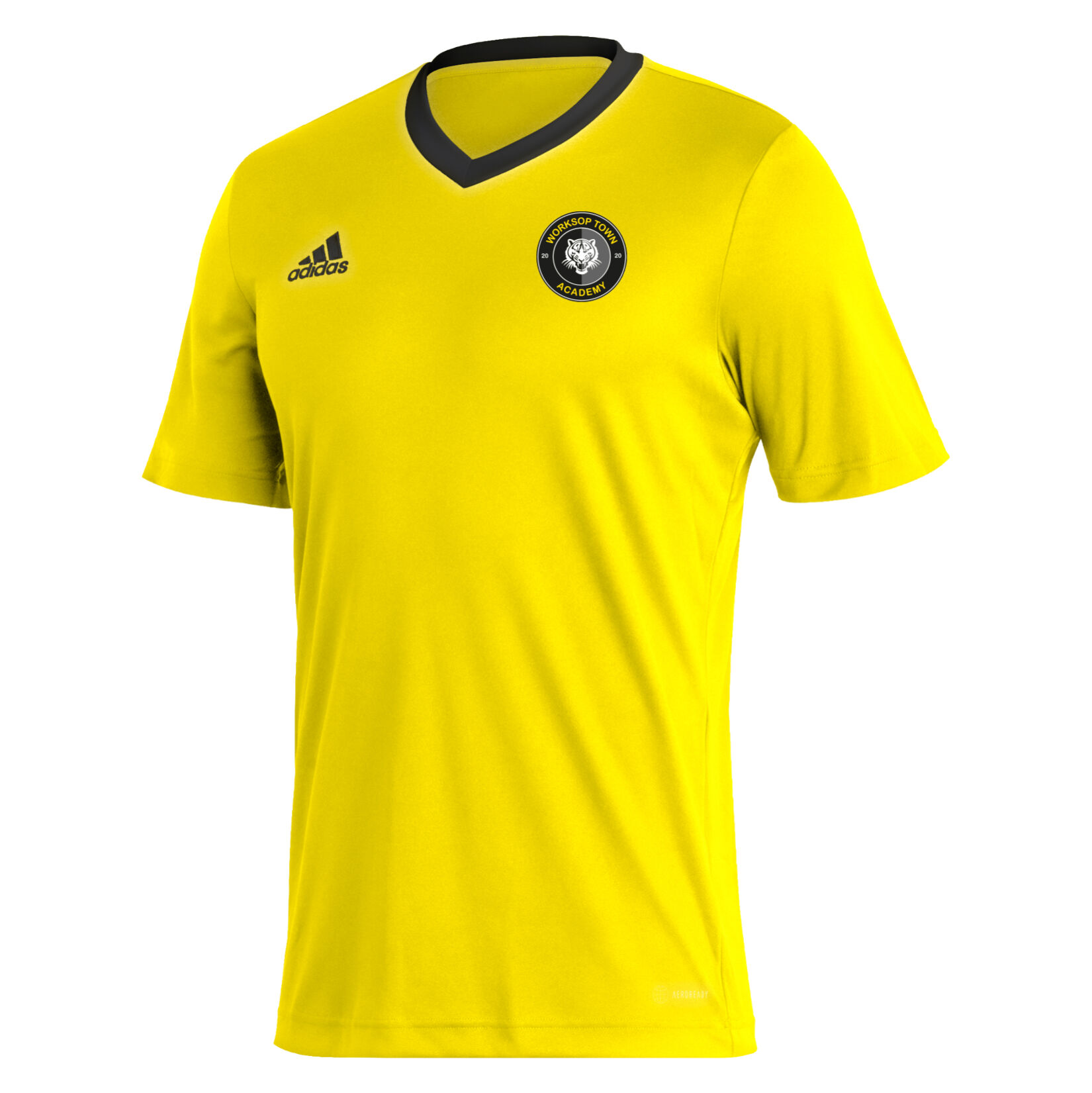 adidas Entrada 22 Short Sleeve Jersey - Team Yellow/Black