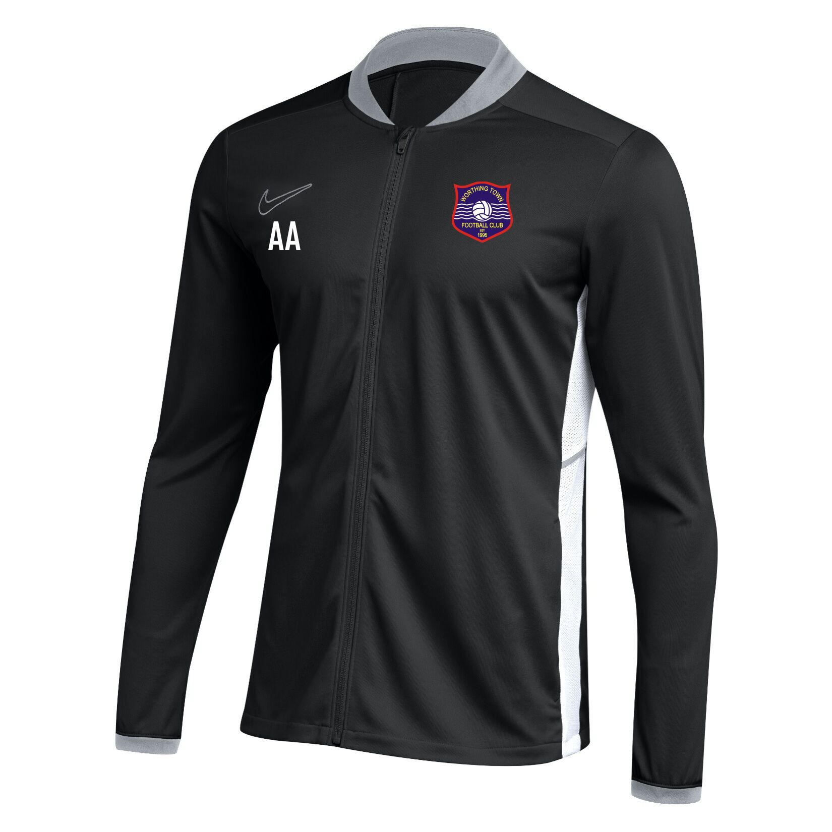 Nike Dri-FIT Academy 25 Knit Track Jacket - Black/White/White