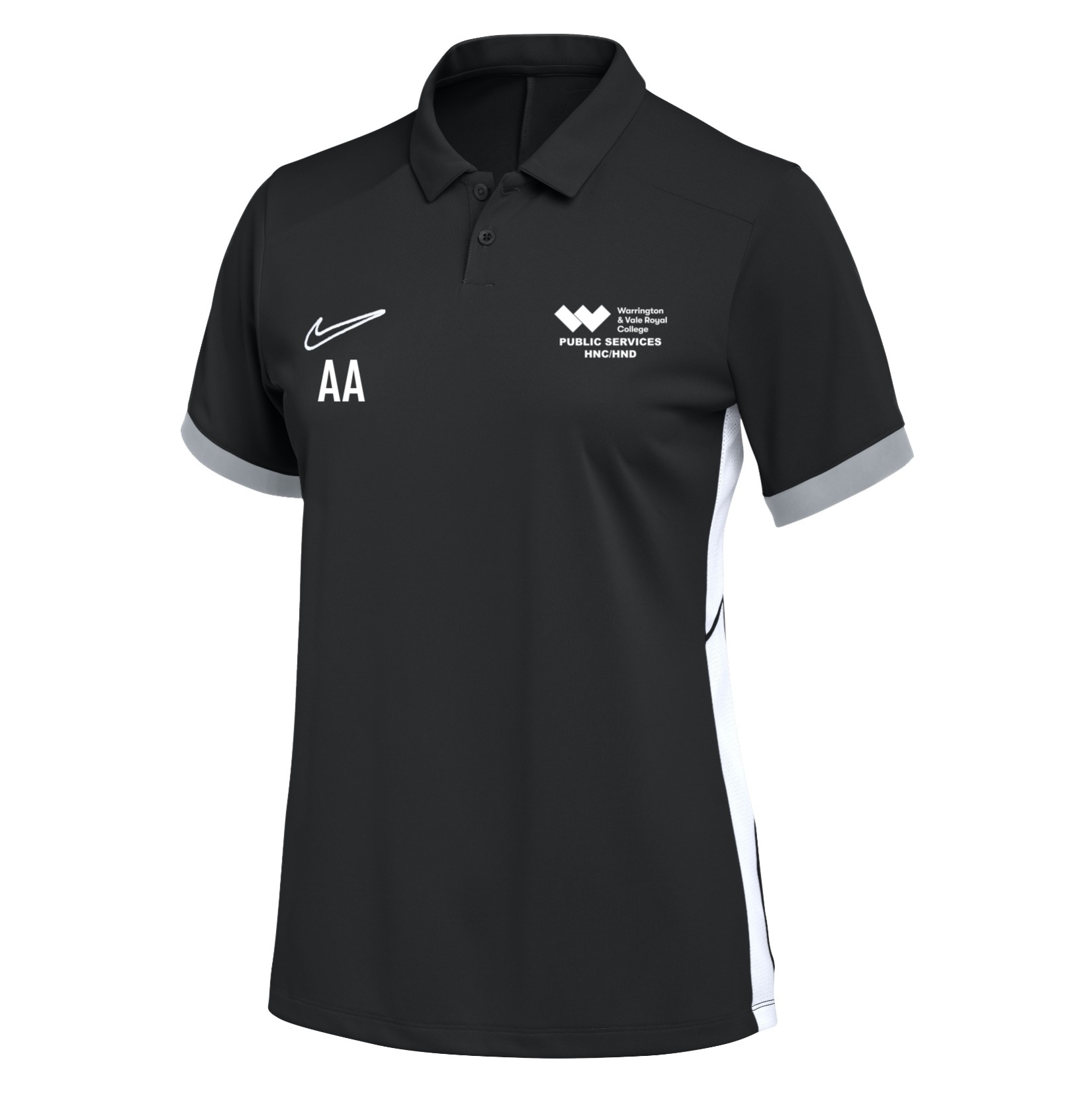 Nike Dri-FIT Academy 25 Polo (W) - Black/White/White