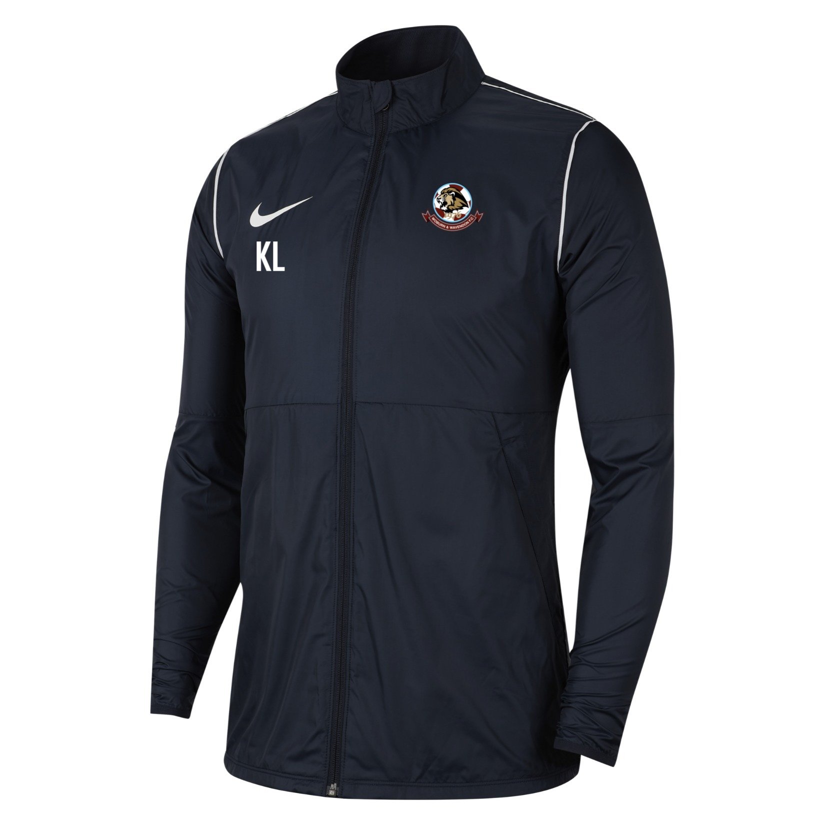 Nike Park 20 Repel Rain Jacket - Obsidian/White/White