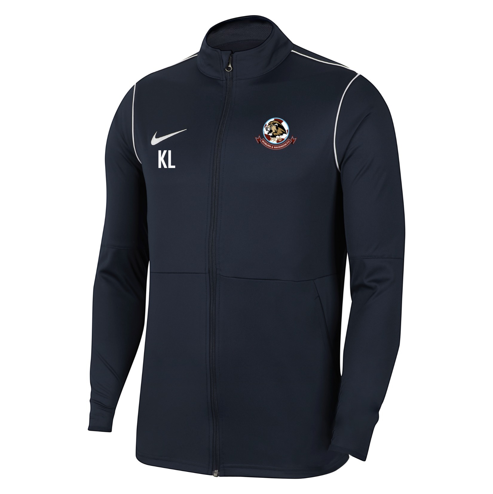 Nike Dri-FIT Park 20 Knitted Track Jacket - Obsidian/White/White