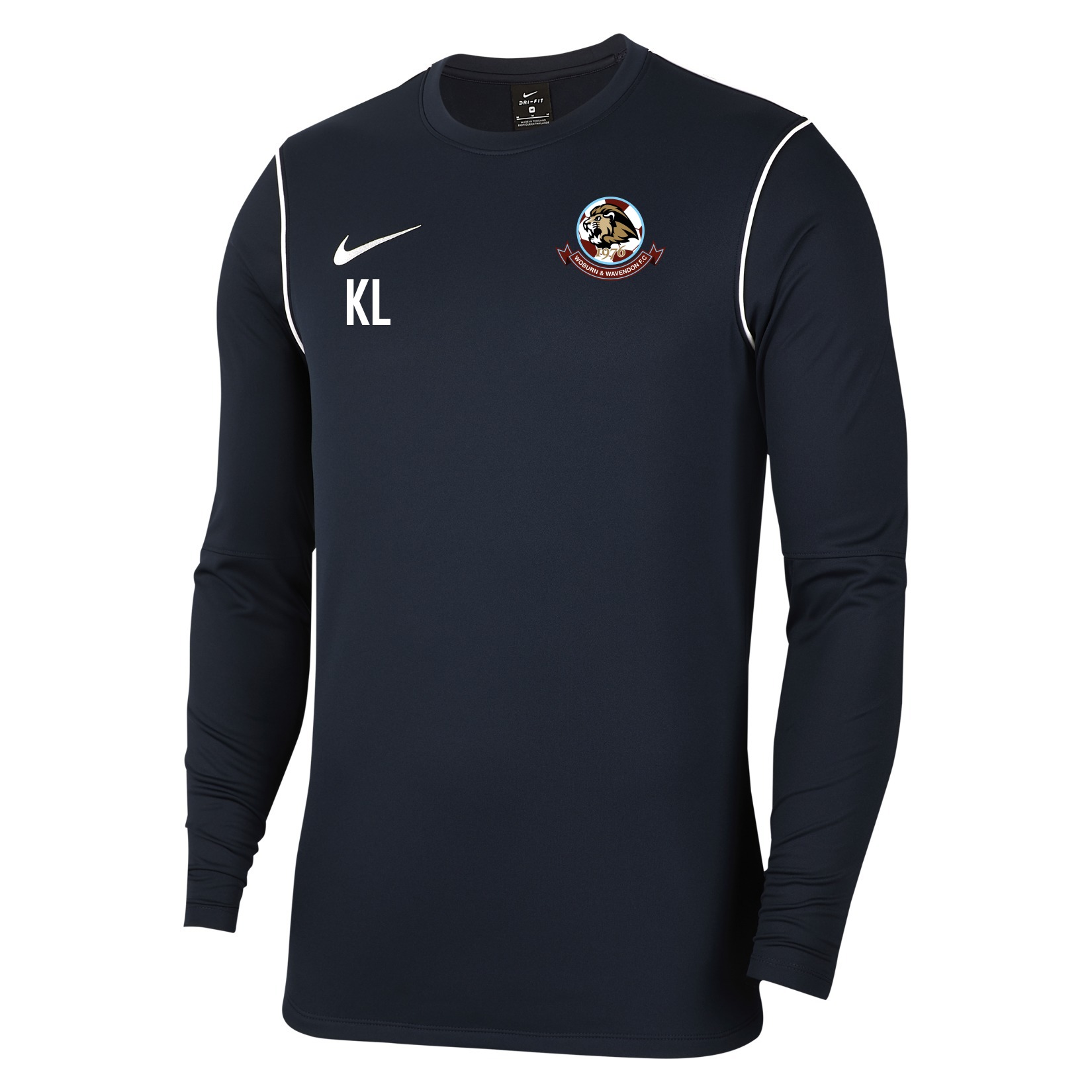 Nike Dri-FIT Park 20 Crew Top - Obsidian/White/White