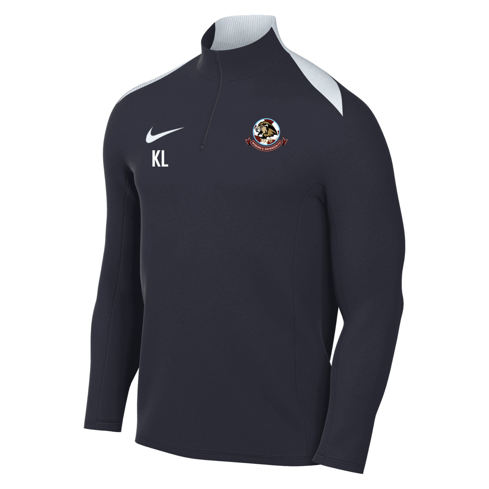Nike Academy Pro 24 Dri-FIT Drill Top - OBSIDIAN/OBSIDIAN/WHITE/WHITE