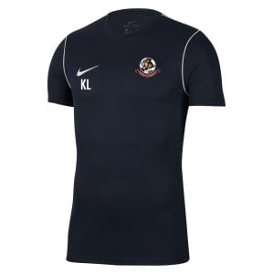 Nike Park 20 Short Sleeve Training Tee - Obsidian/White/White