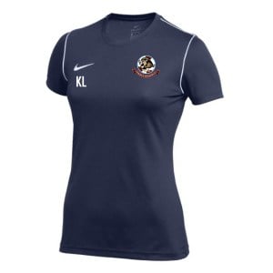 Nike Dri-FIT Park 20 Short Sleeve Top (W) - Obsidian/White/White