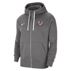 Nike Team Club 20 Fleece Full-Zip Hoodie - Charcoal Heather/White/White