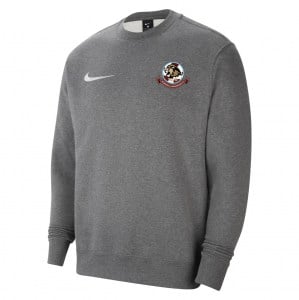 Nike Team Club 20 Fleece Crew Sweatshirt - Charcoal Heather/White/White