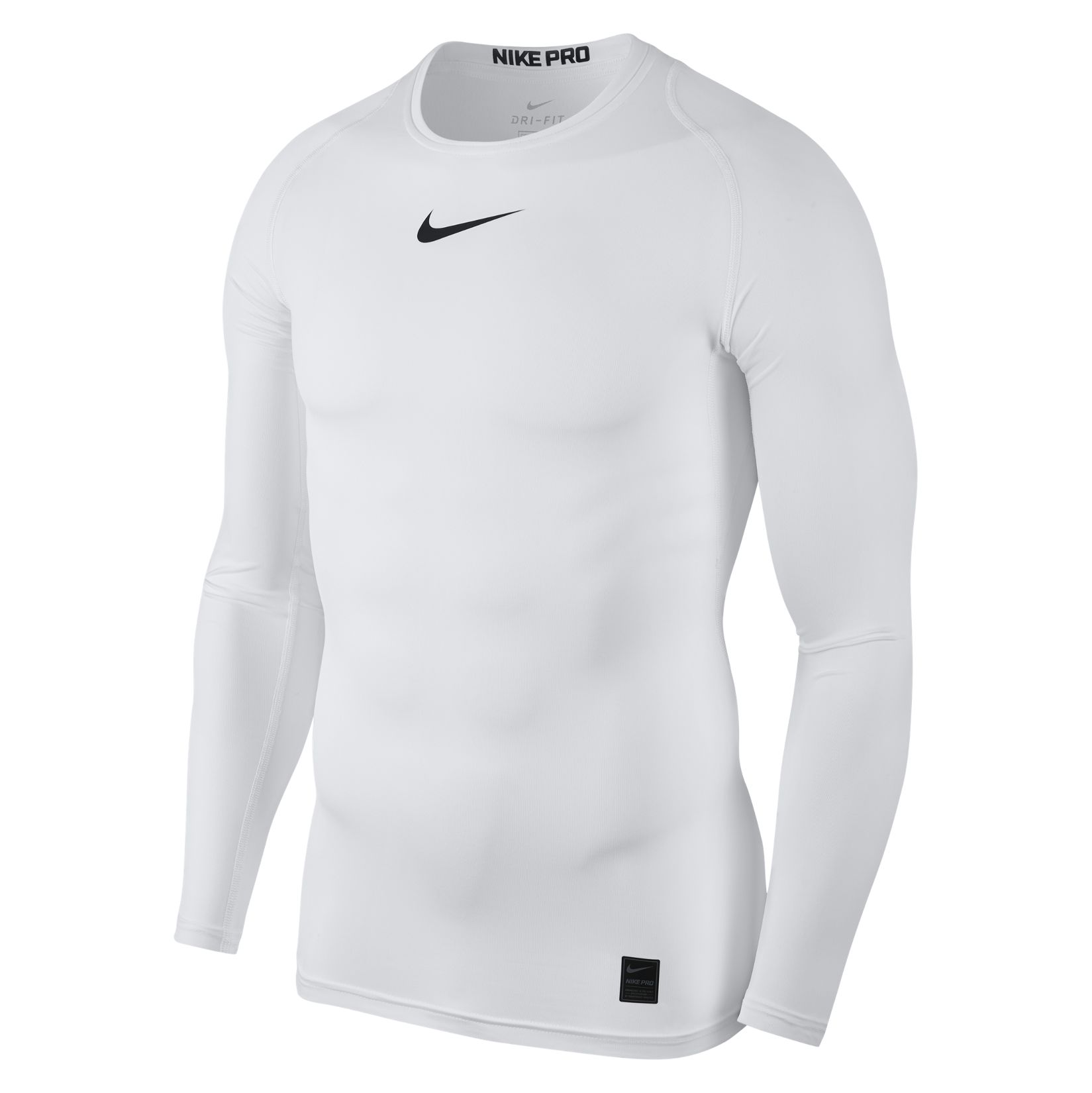 Nike Compression Crew Long Sleeve Top White-Black-Black