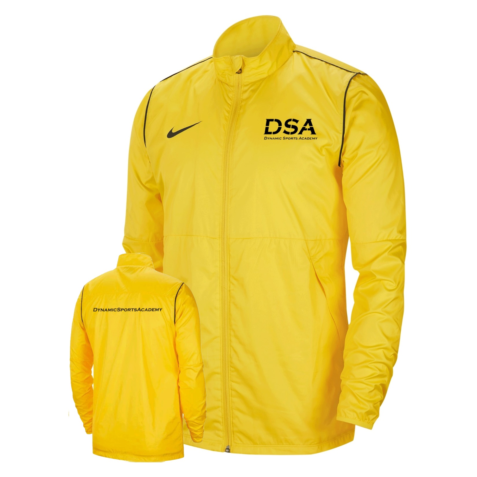 Nike Park 20 Repel Rain Jacket Tour Yellow-Black-Black