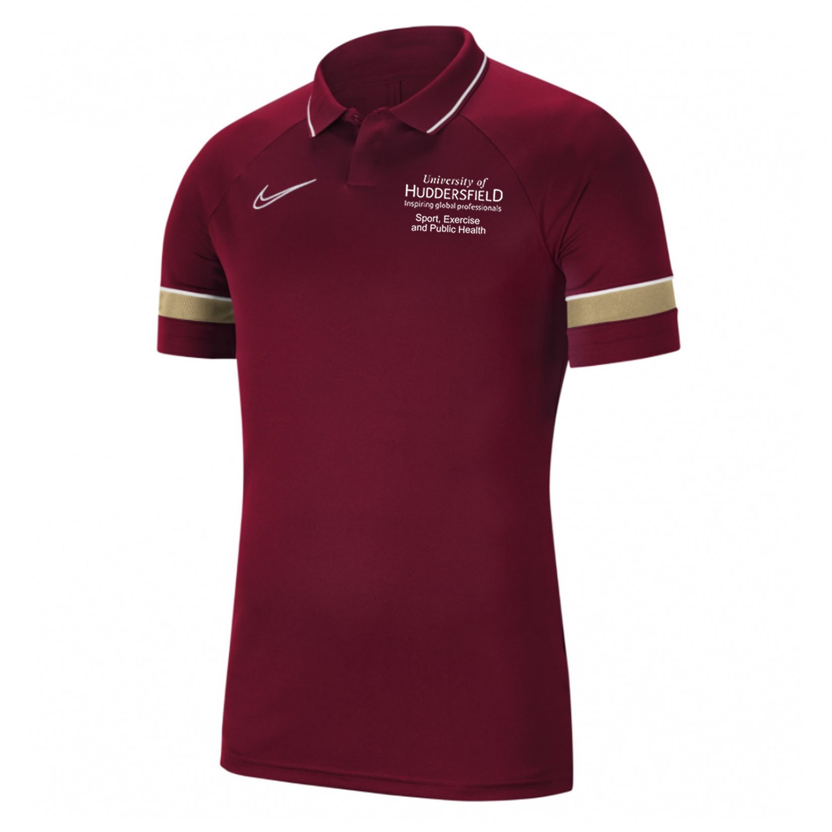 Nike Academy 21 Performance Polo (M) Team Red-White-Jersey Gold-White