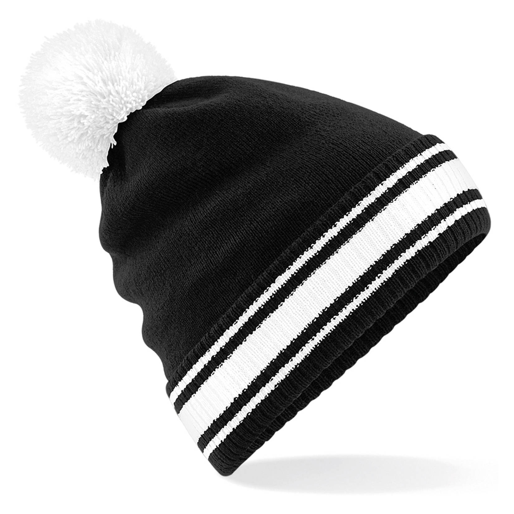 Stadium Beanie Black-White