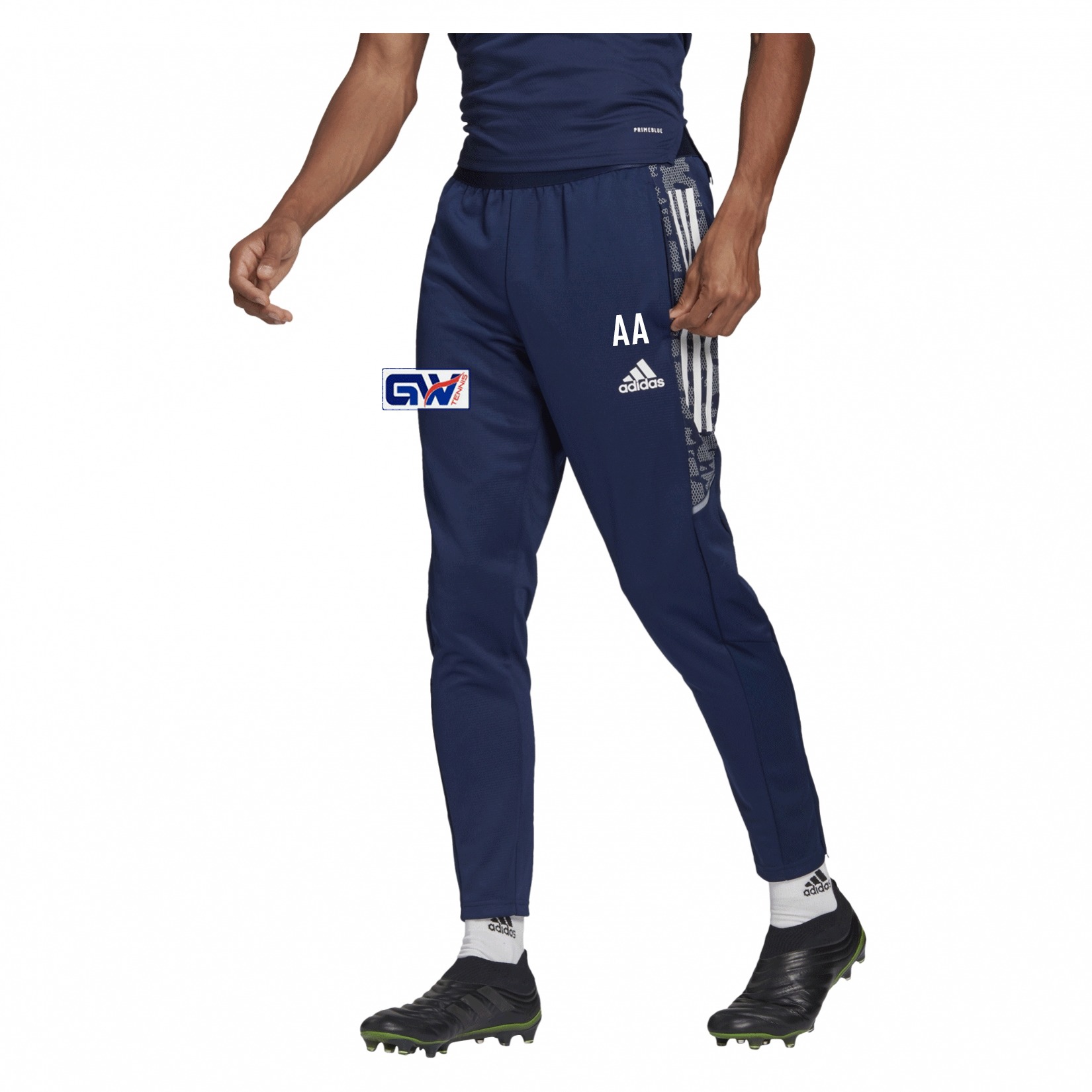 Adidas Condivo 21 Primeblue Training Pants (M) Team Navy Blue-White