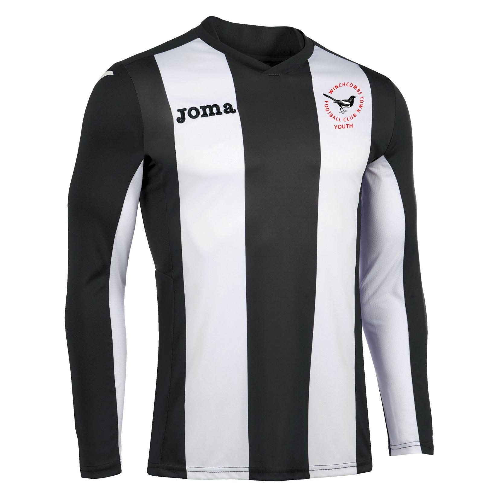 Joma Pisa 5 Striped Long Sleeve Football Shirt