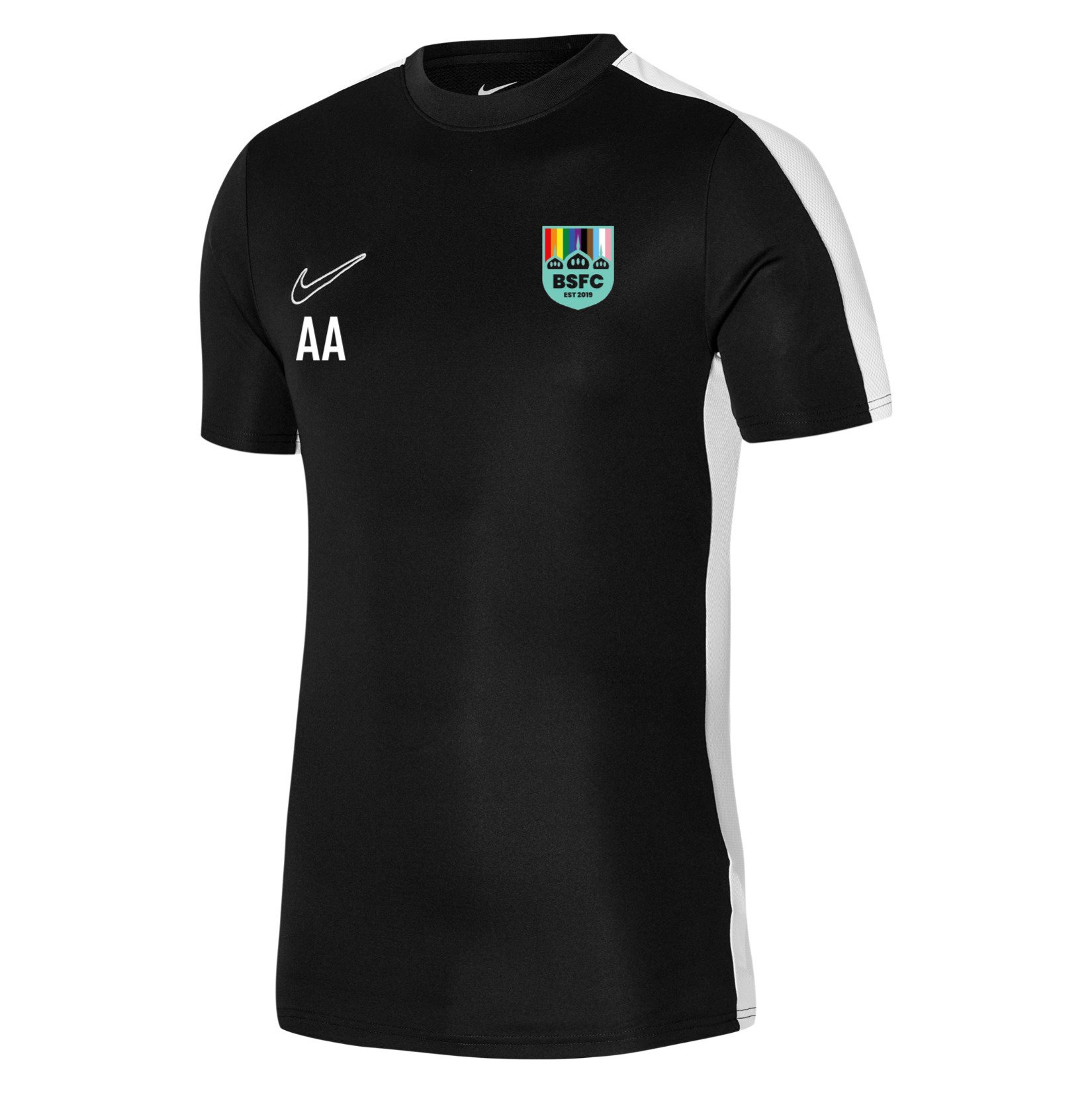Nike Academy 23 Short Sleeve Training Top - Black/White/White