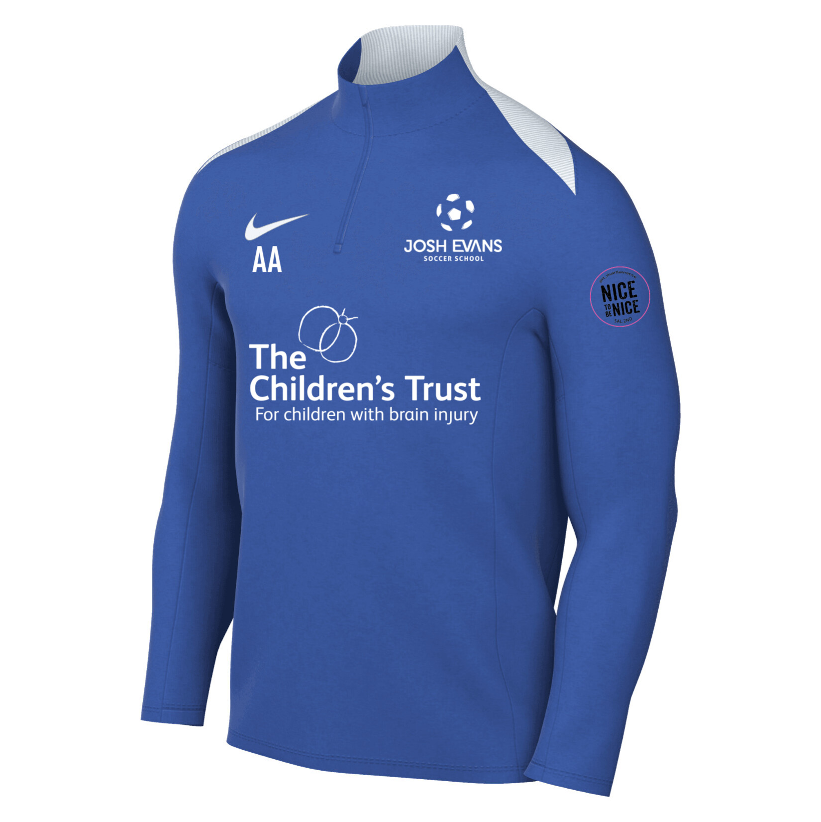 Nike Academy Pro 24 Dri-FIT Drill Top - ROYAL BLUE/ROYAL BLUE/WHITE/WHITE