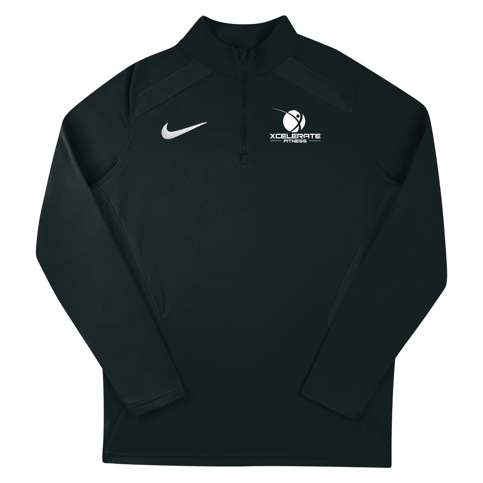 Zelus-Nike 1/4 Zip Midlayer - Black/White