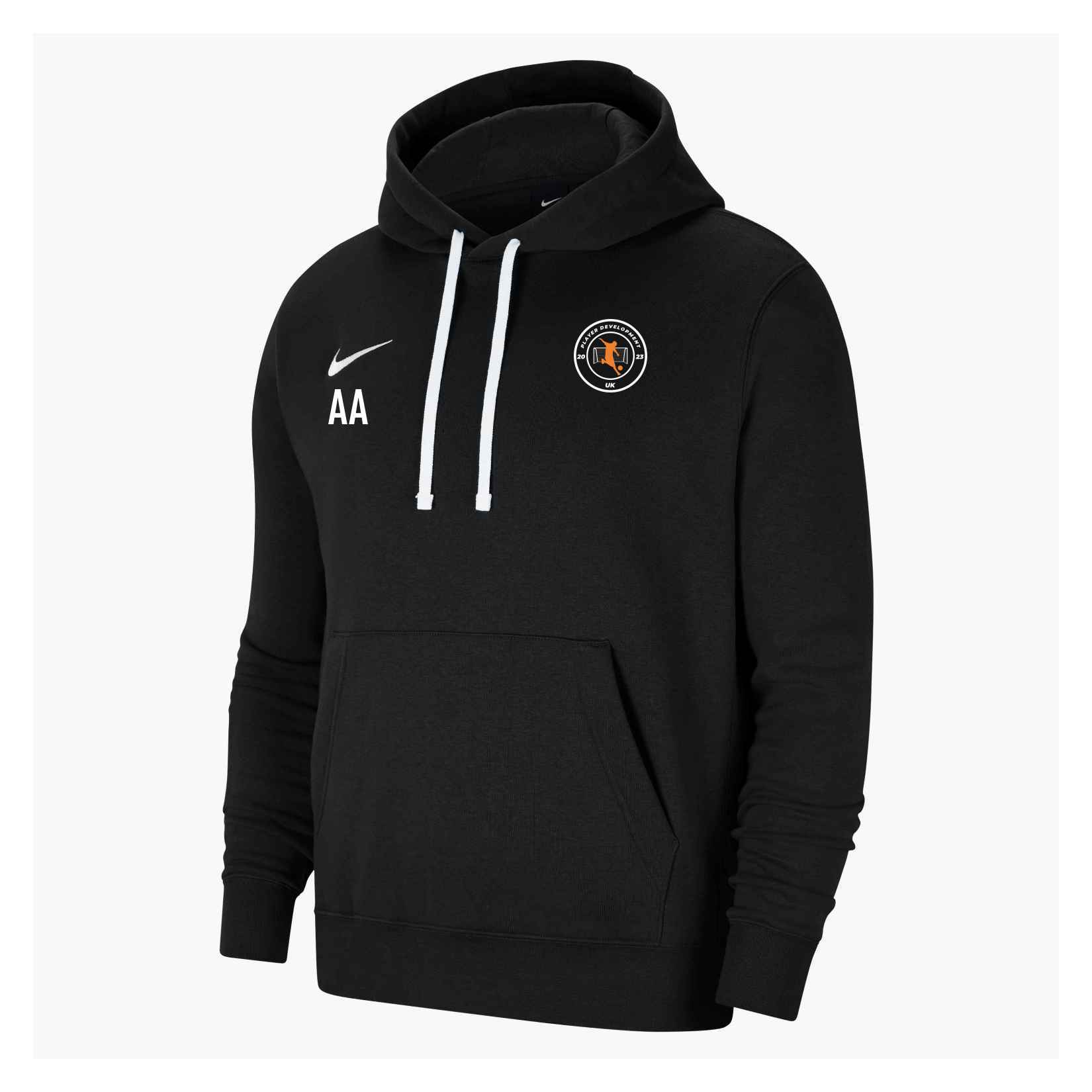 Nike Team Club 20 Fleece Hoodie (M) - Black/White/White