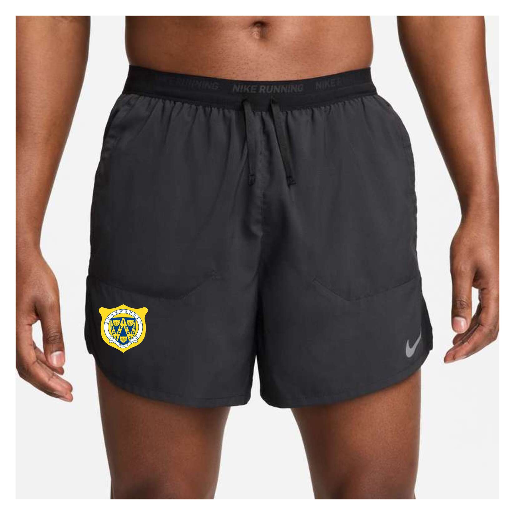 Nike Dri-FIT Stride Brief-Lined Running Shorts - Black/Black/Reflective Silver