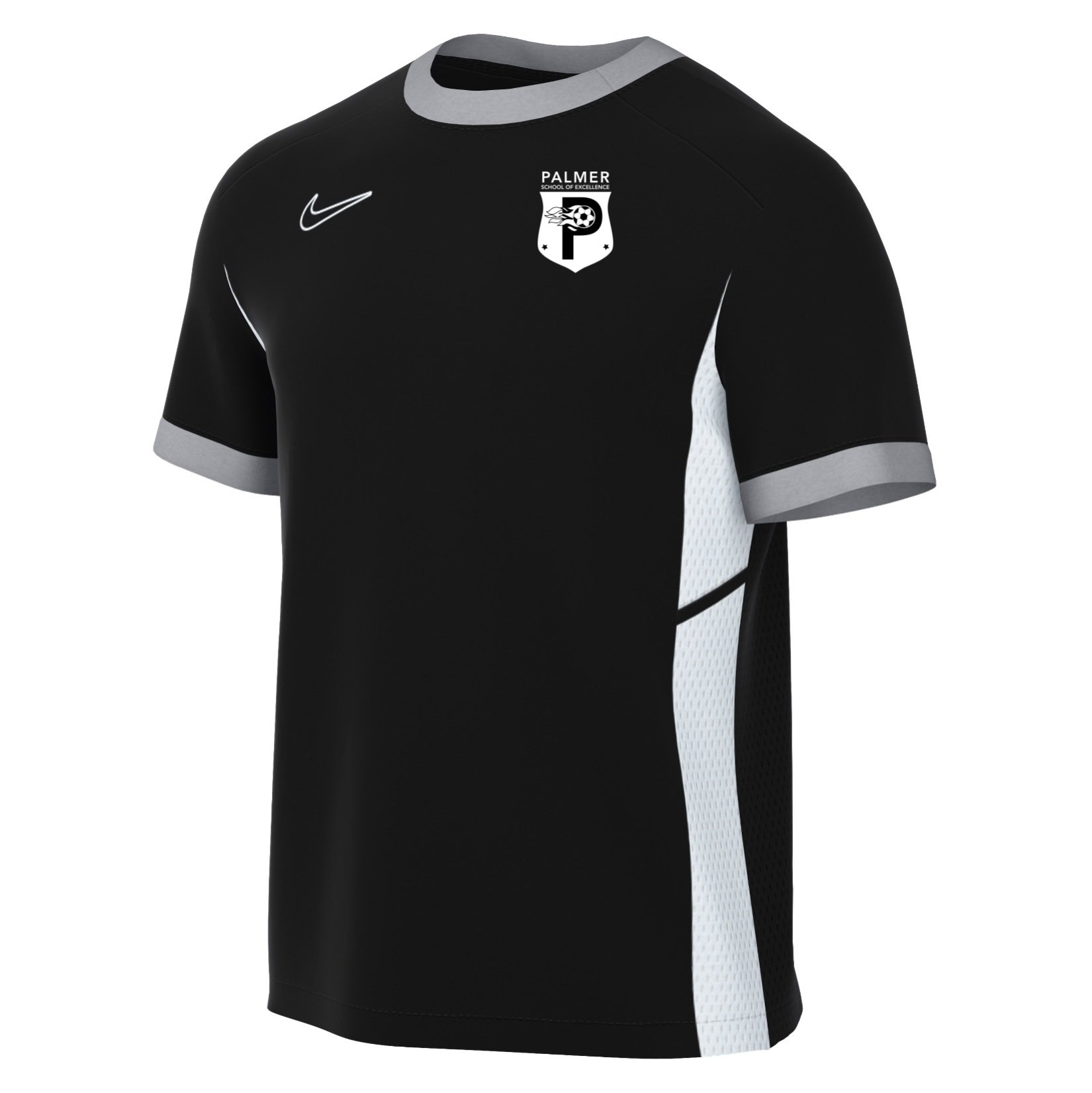 Nike Academy 25 Short-Sleeve Training Top - Black/White/White