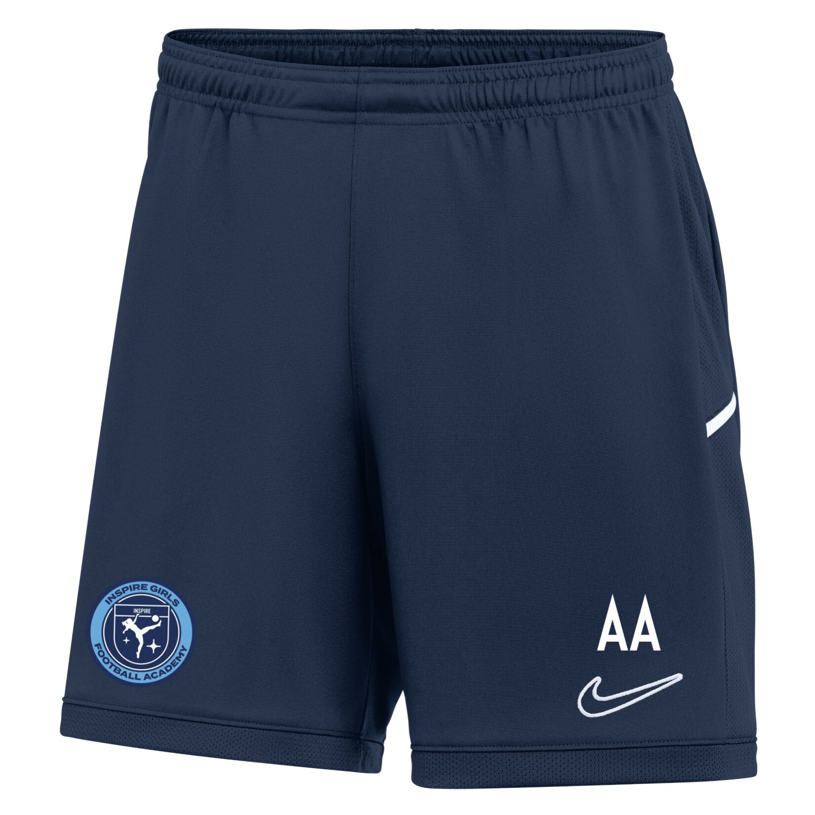 Nike Dri-FIT Academy 25 Shorts (W) - Obsidian/Obsidian/White