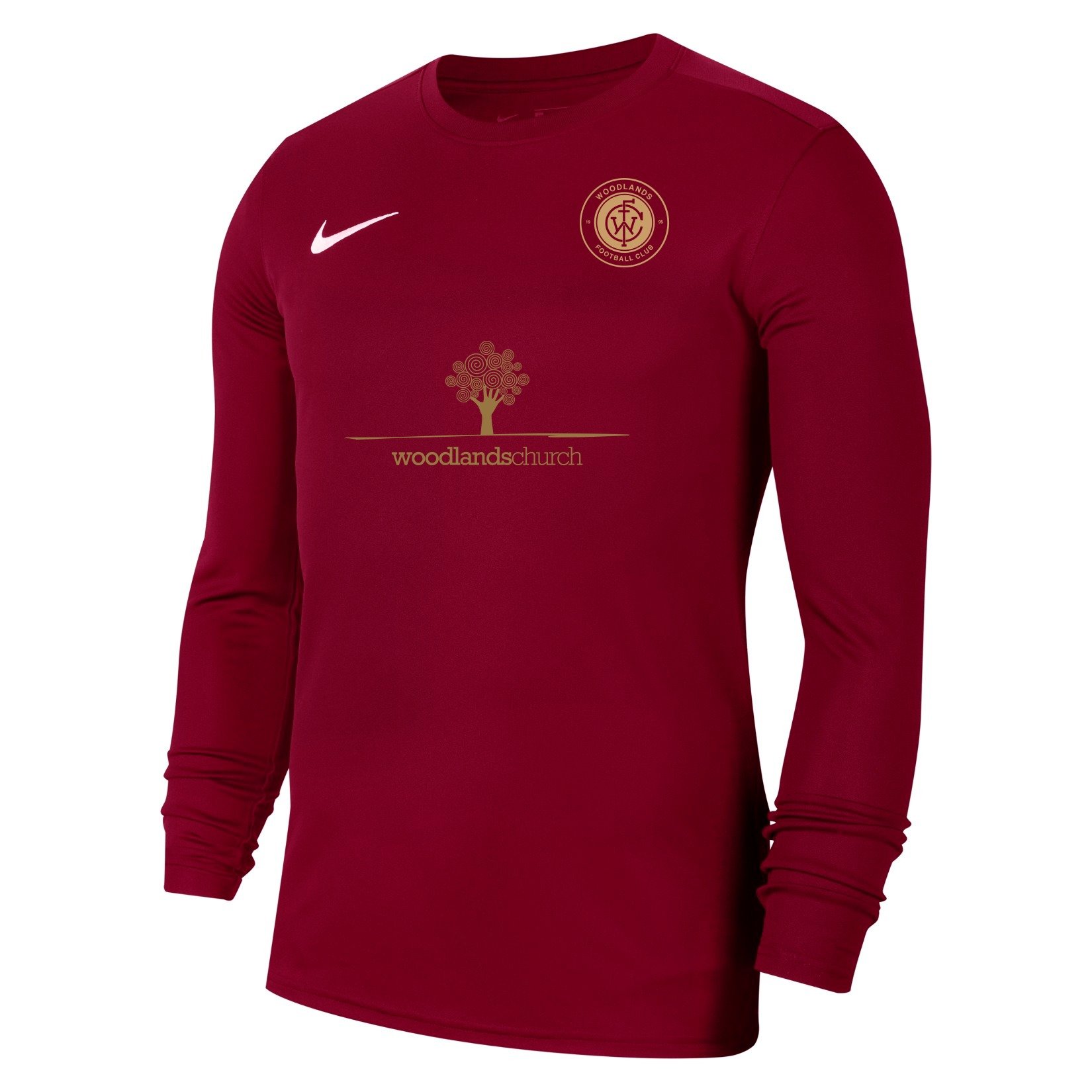 Nike Park VII Dri-FIT Long Sleeve Football Shirt - Team Red/White