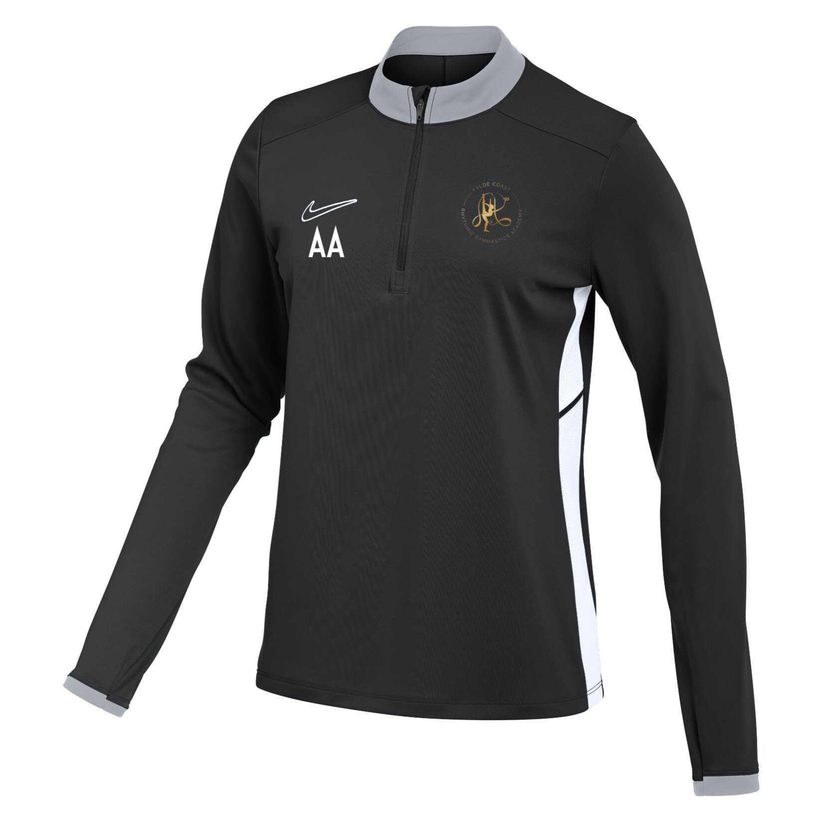Nike Dri-FIT Academy 25 Drill Top (W) - Black/White/White