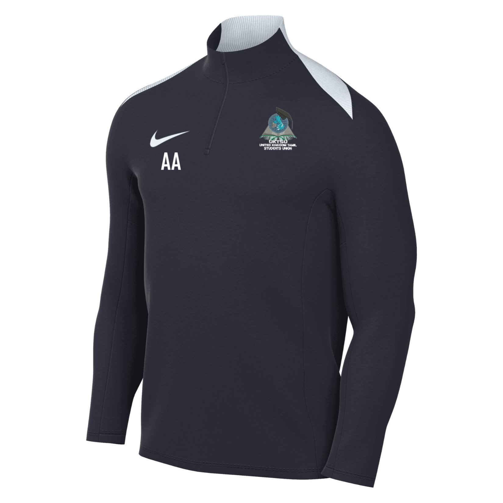 Nike Academy Pro 24 Dri-FIT Drill Top - OBSIDIAN/OBSIDIAN/WHITE/WHITE