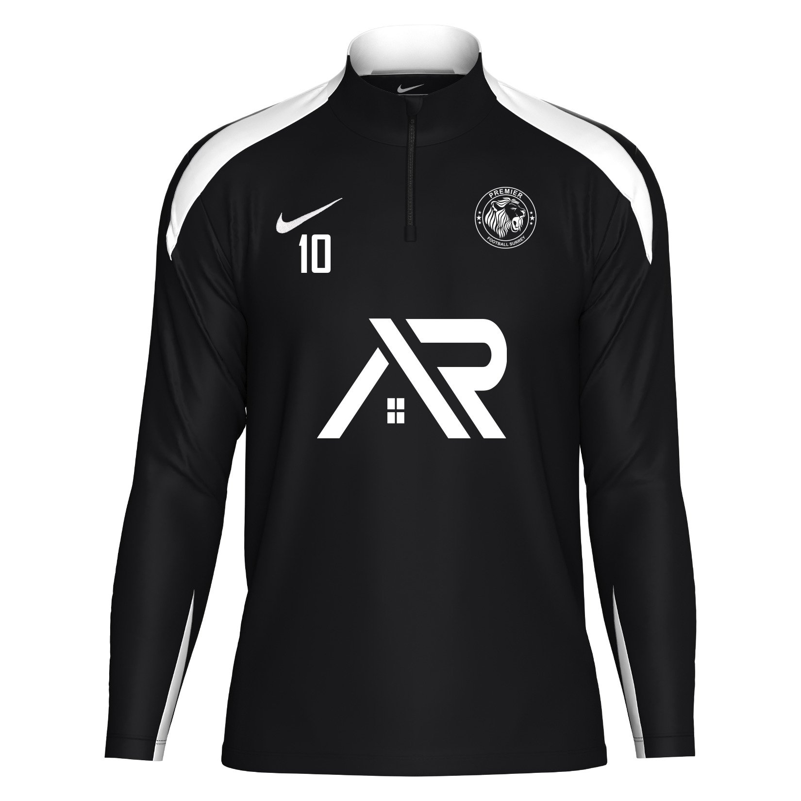 Nike Academy Pro 24 Dri-FIT Drill Top - BLACK/BLACK/WHITE/WHITE