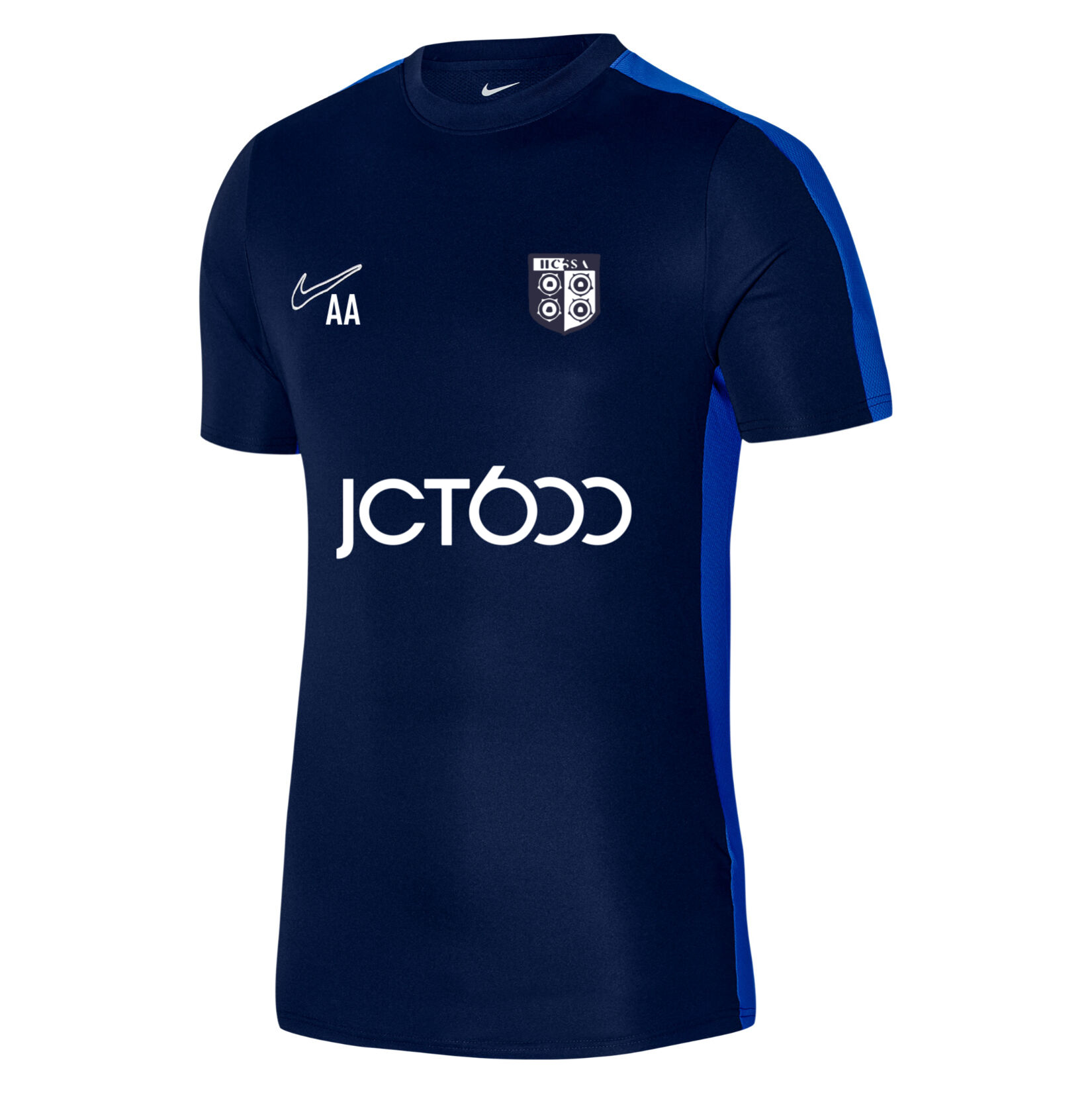 Nike Academy 23 Short Sleeve Training Top - Obsidian/Royal Blue/White