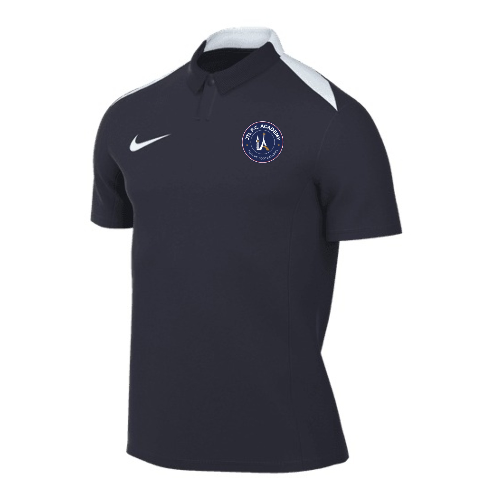 Nike Academy Pro 24 Polo - Obsidian/Obsidian/White/White
