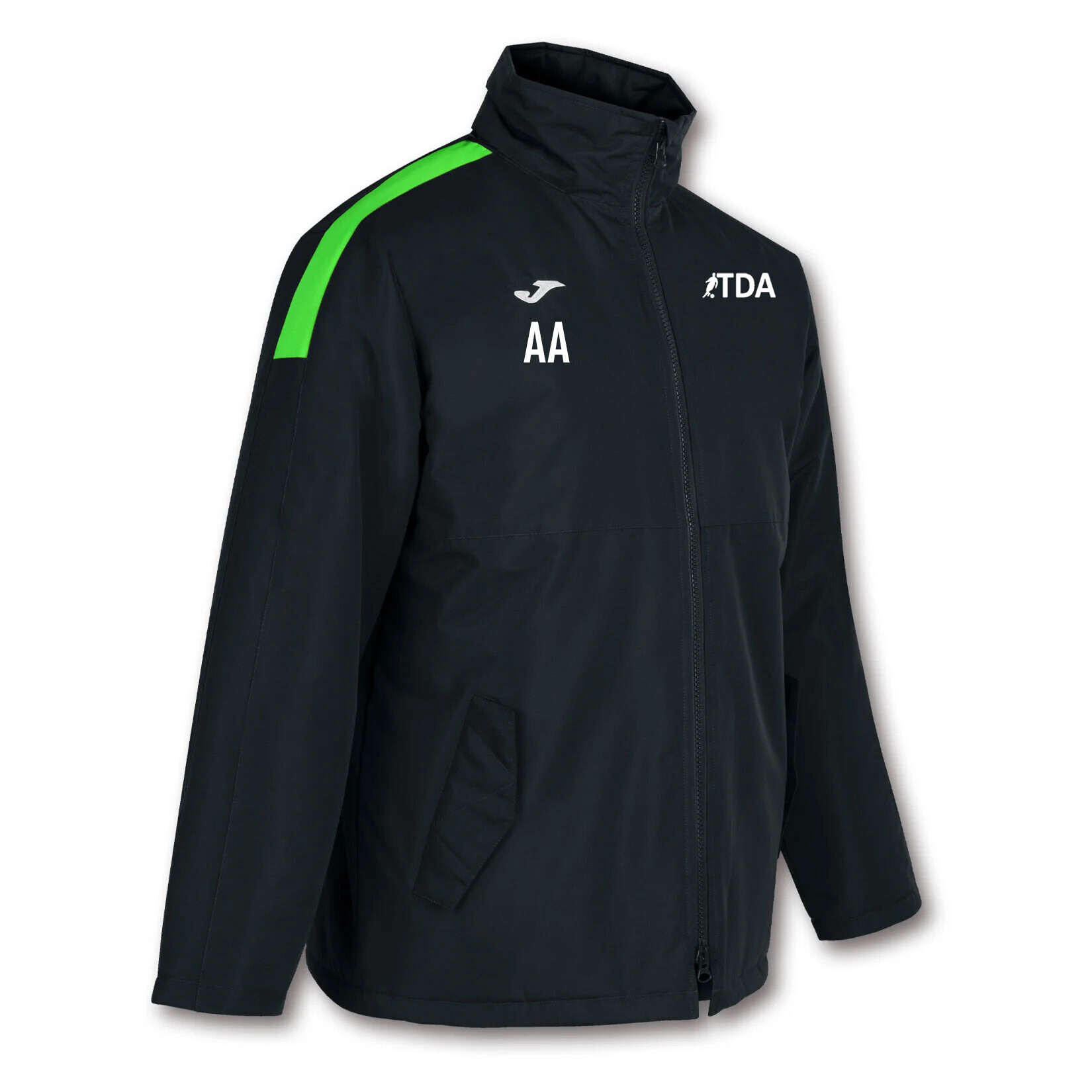 Joma Trivor Winter Jacket (M) - Black/Fluo Green