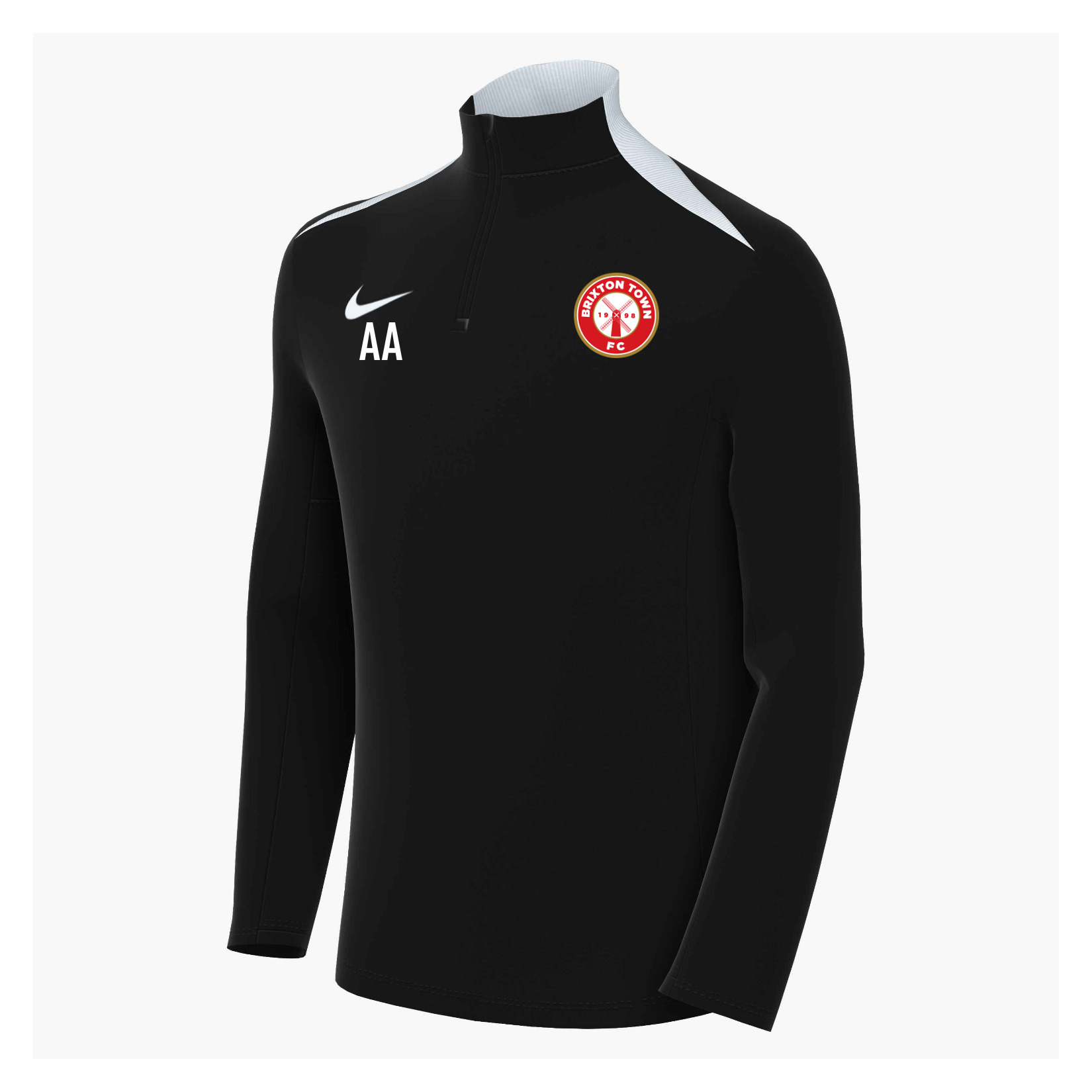 Nike Academy Pro 24 Dri-FIT Drill Top - BLACK/BLACK/WHITE/WHITE