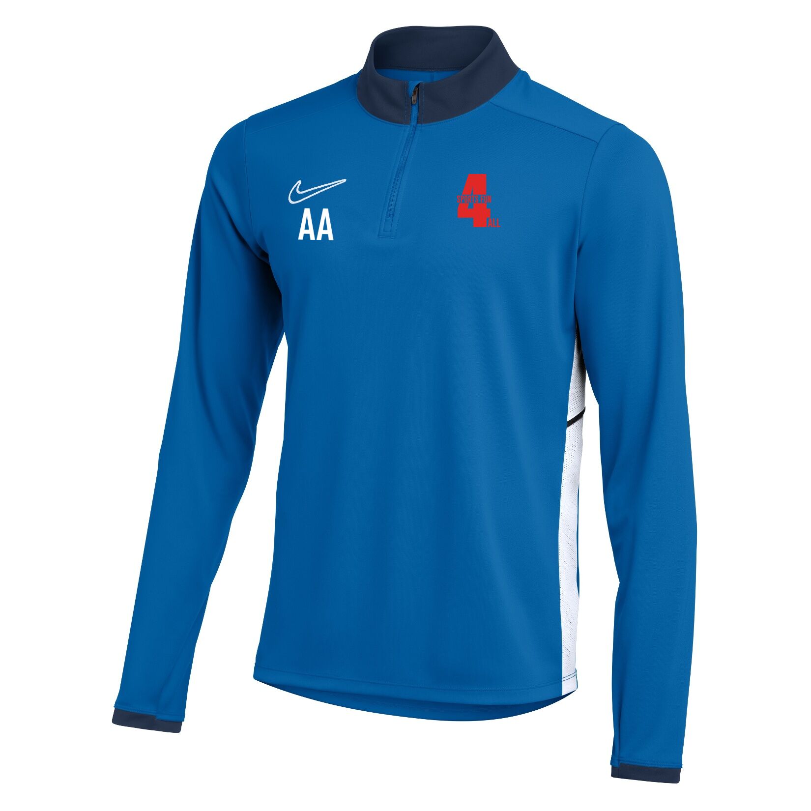 Nike Dri-FIT Academy 25 Drill Top - Royal Blue/Obsidian/White