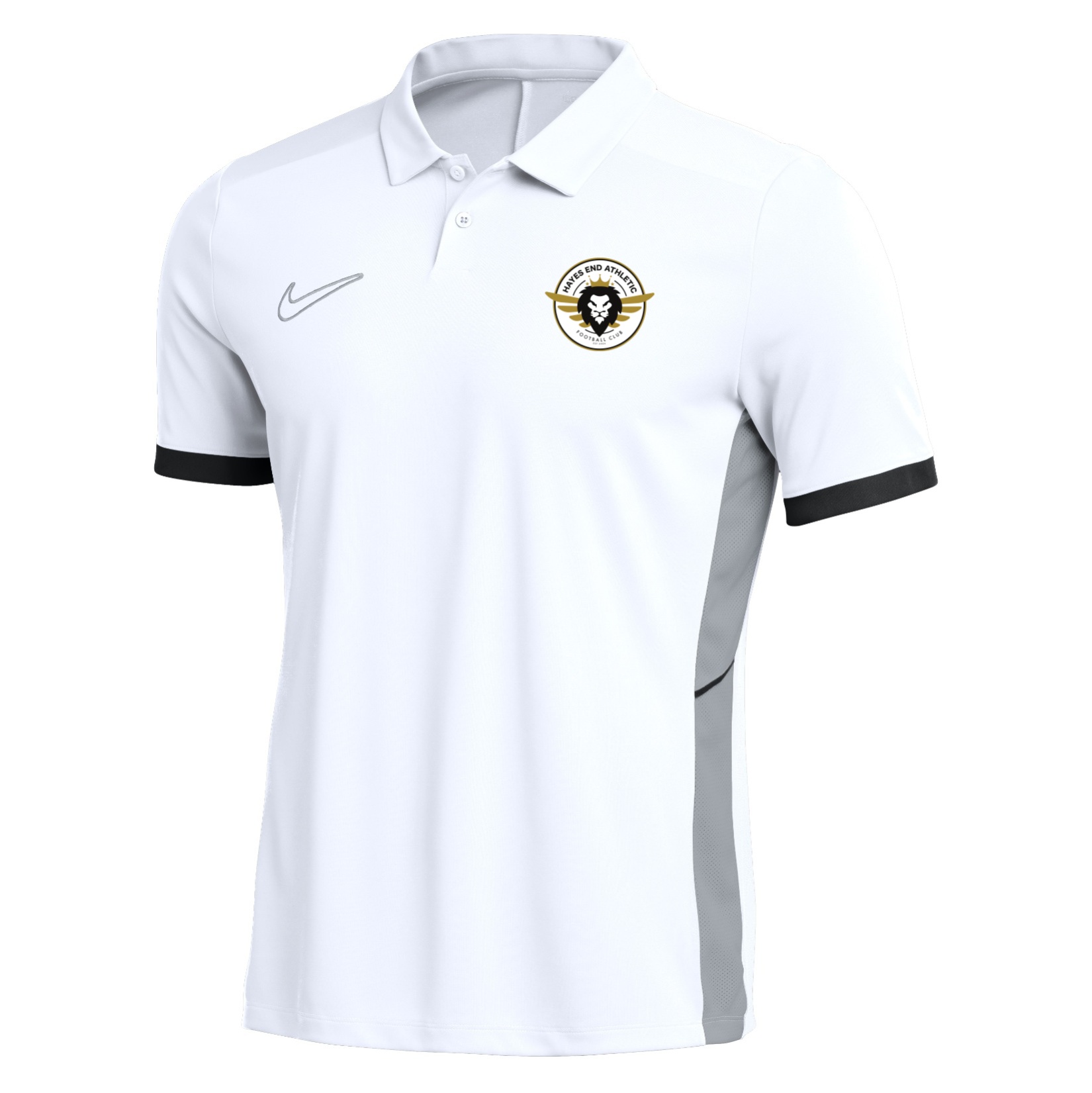 Nike Dri-FIT Academy 25 Polo - White/Black/Black