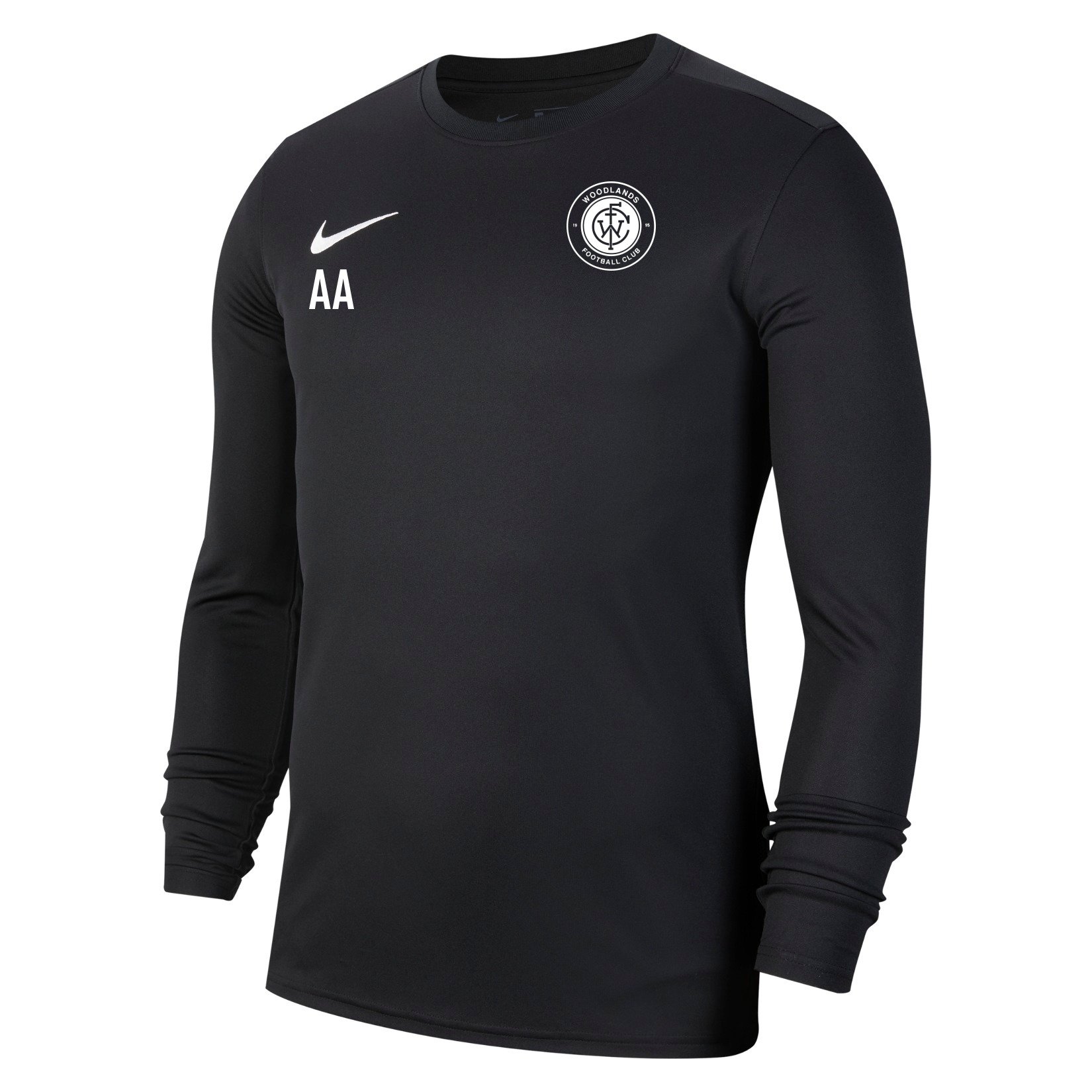 Nike Park VII Dri-FIT Long Sleeve Football Shirt - Black/White
