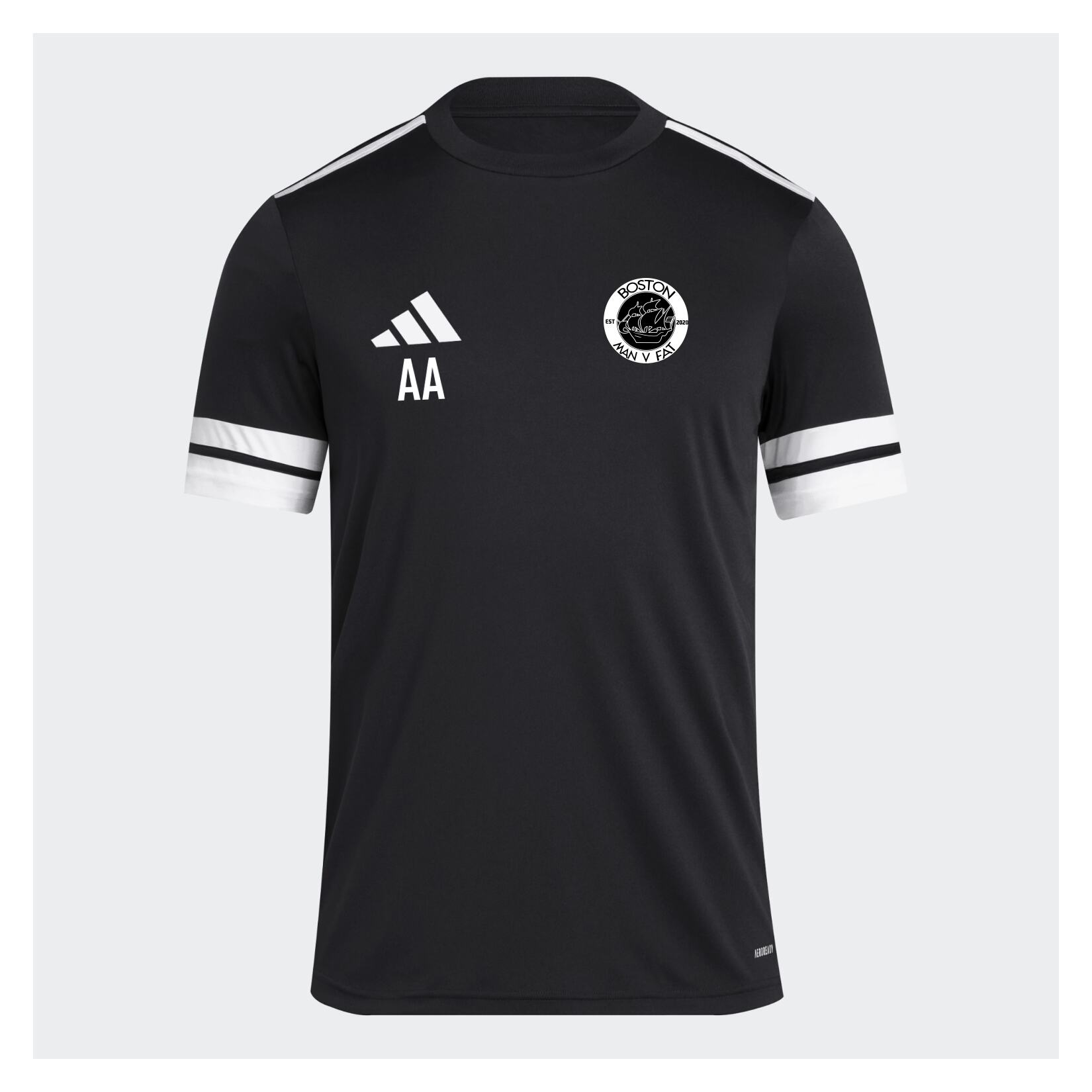 adidas Squadra 25 Short-Sleeve Jersey - Black/White