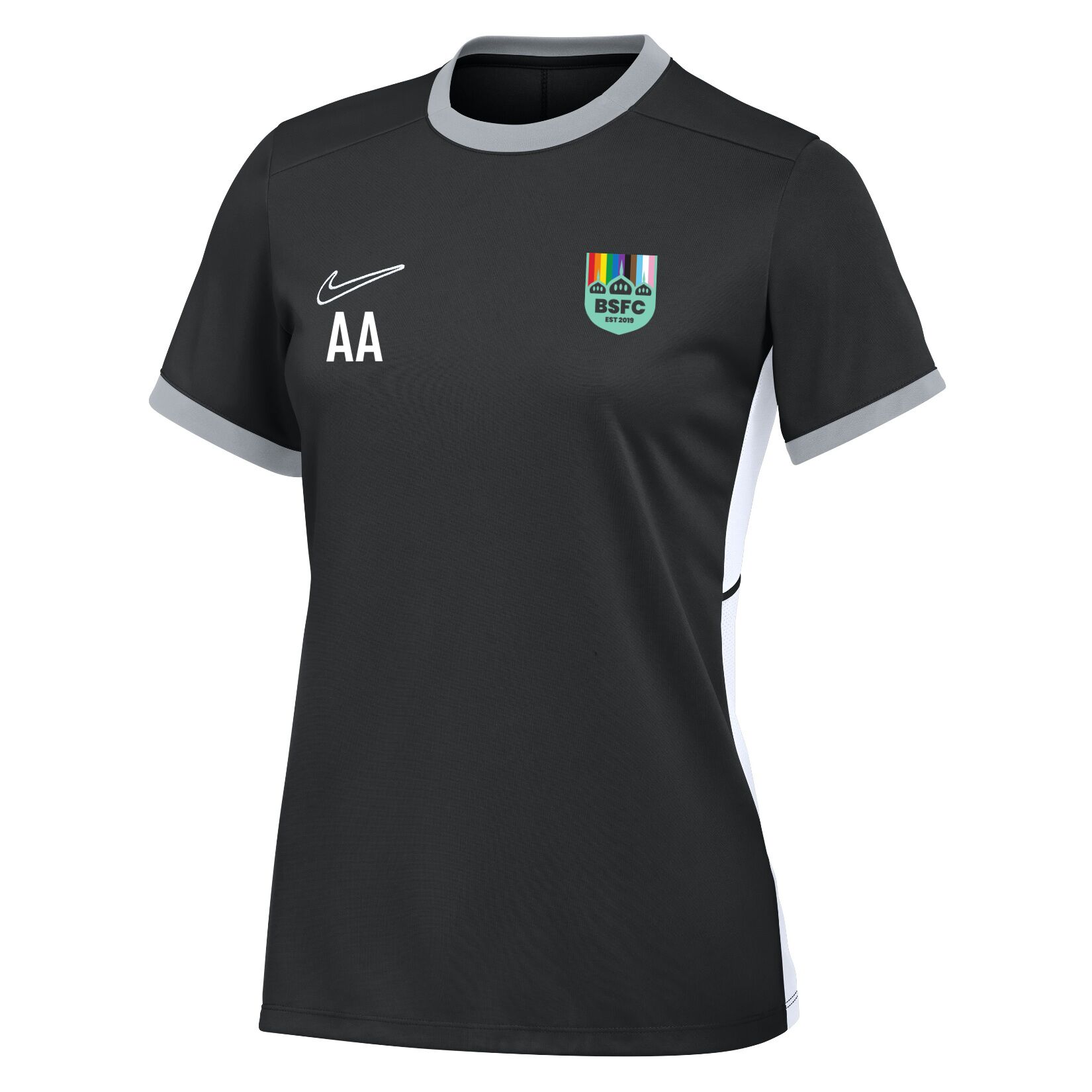 Nike Academy 25 Short-Sleeve Training Top (W) - Black/White/White