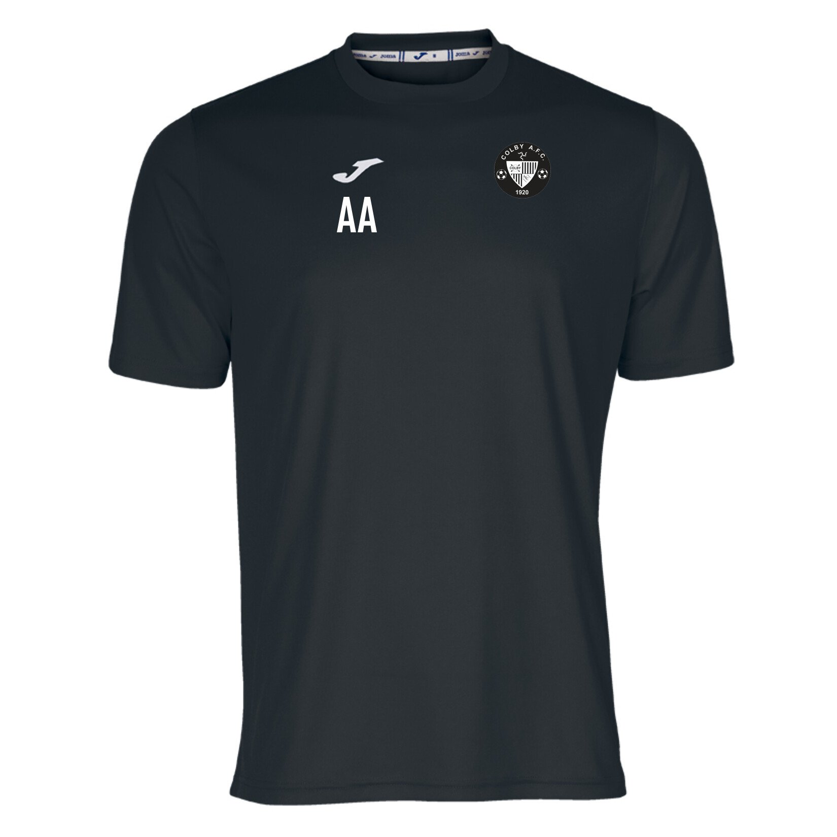Joma Combi Short Sleeve Mens Performance Shirt - Black