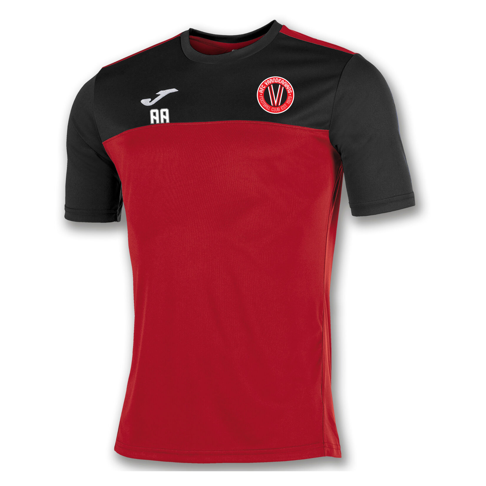 Joma Winner Short Sleeve Shirt - Red/Black